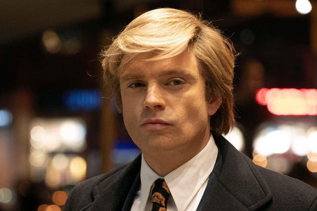 <p>Sebastian Stan as Donald Trump in ‘The Apprentice’</p>