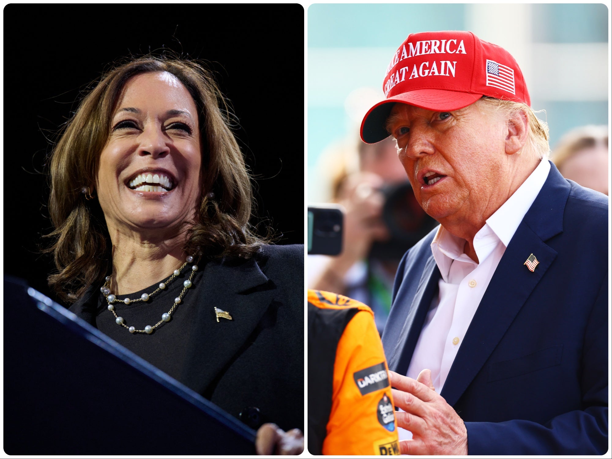 Kamala Harris and Donald Trump