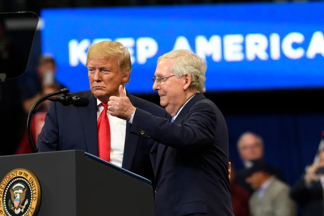 <p>Senator Mitch McConnell reportedly called Trump ‘despicable’ and a ‘narcissist’ in the wake of the 2020 election in private </p>