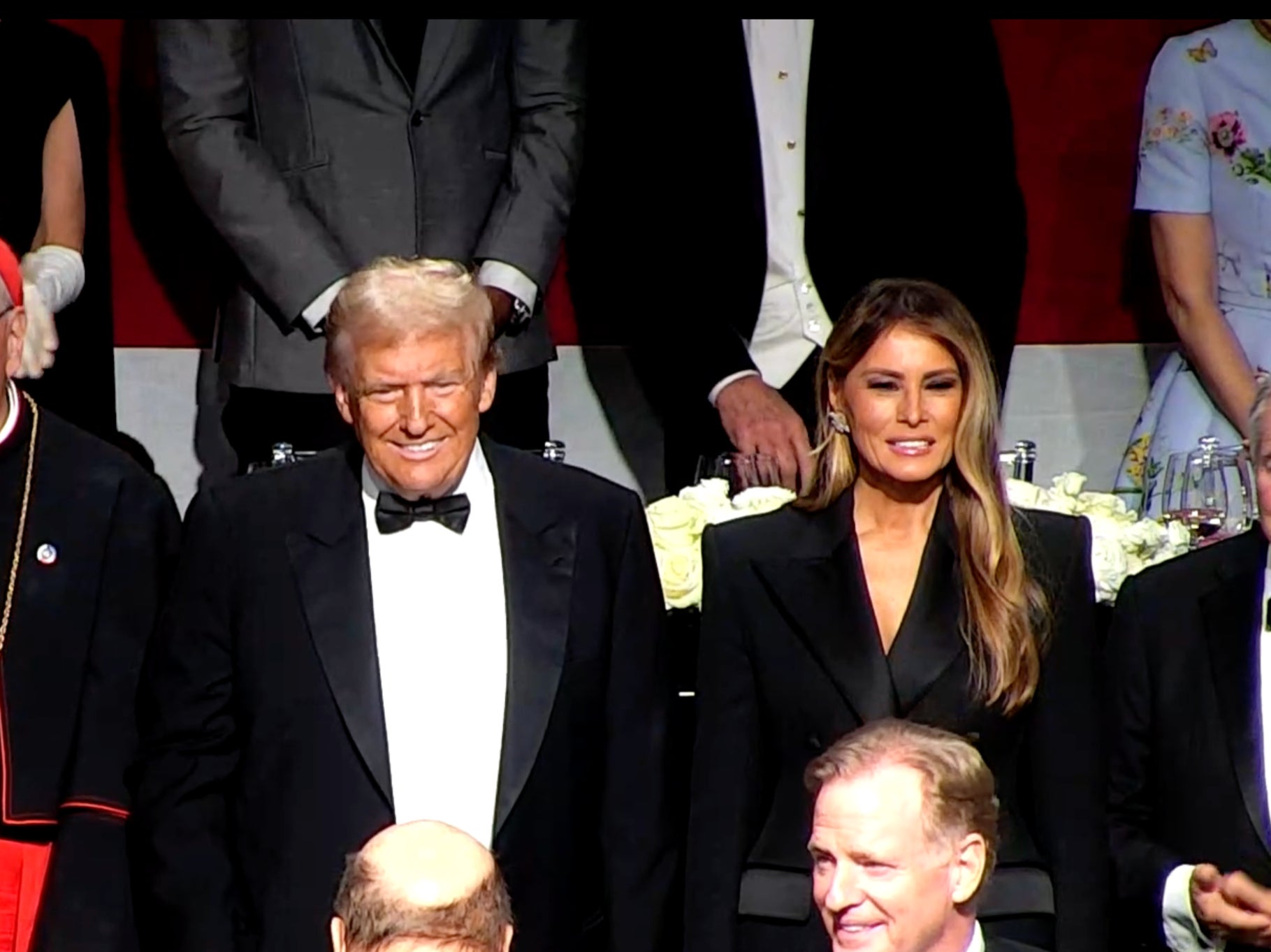 Donald Trump and Melania Trump attend the Al Smith charity dinner in New York City