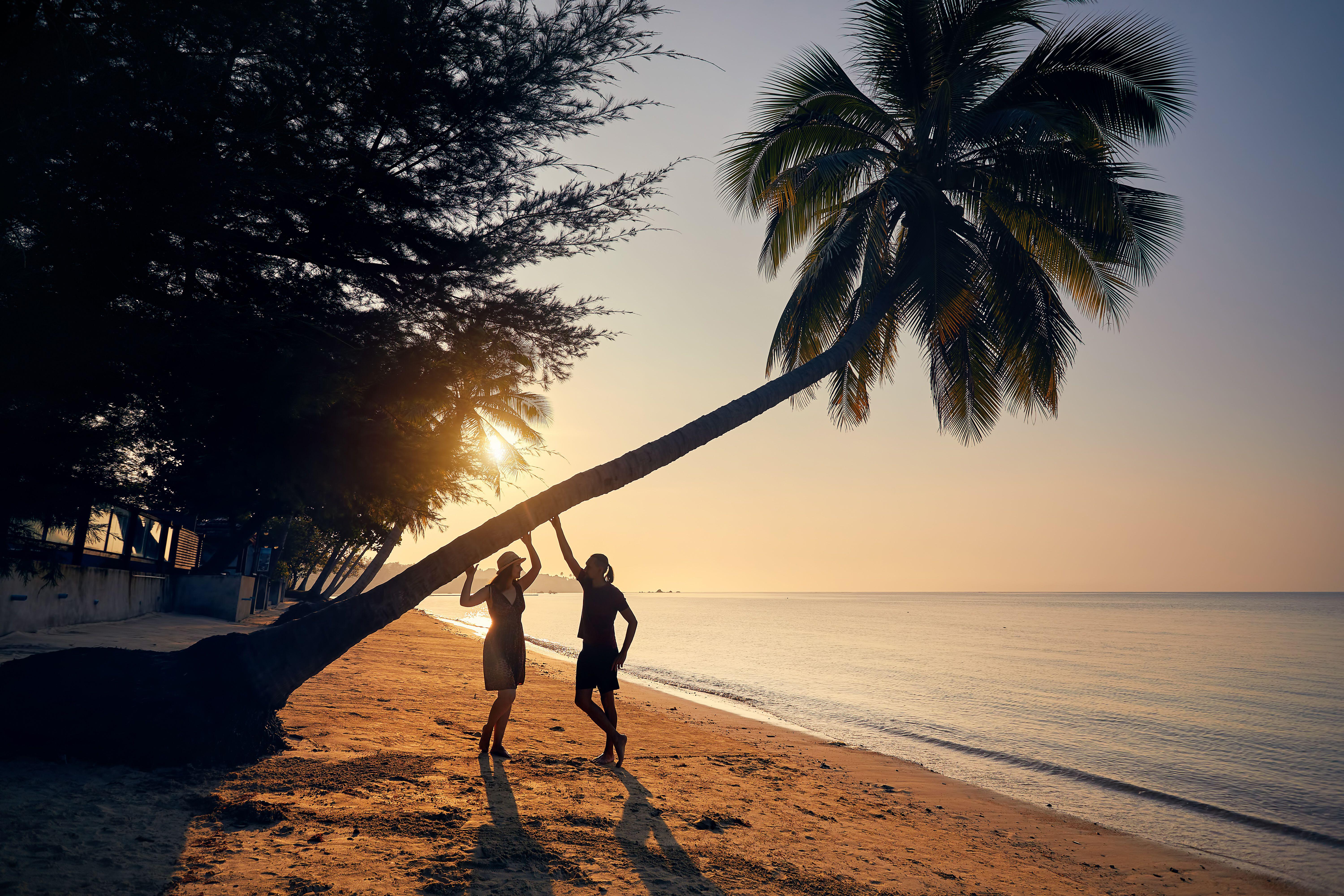 A tropical beach on Phi Phi island in Southern Thailand