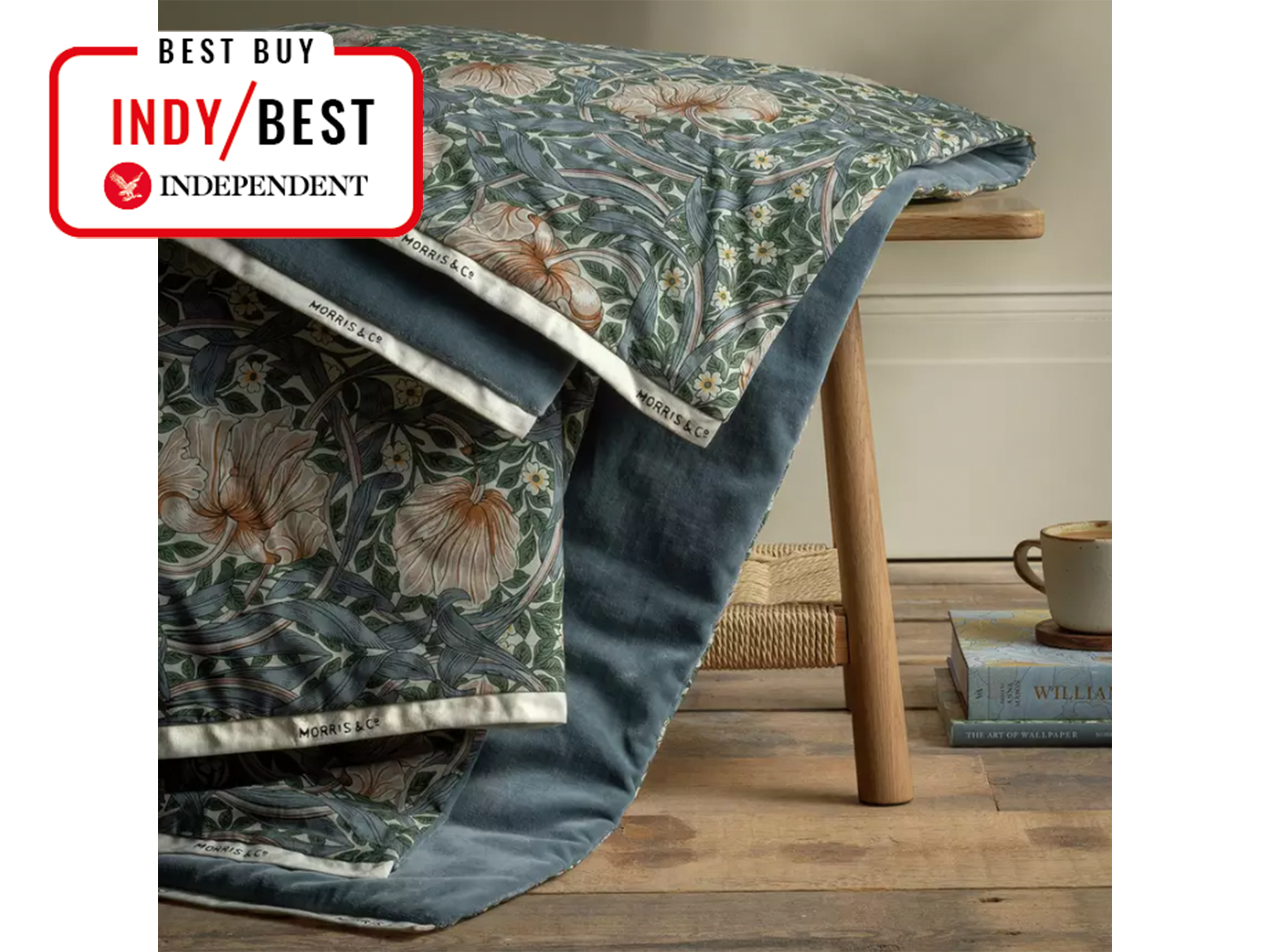 Best bedspread IndyBest review Habitat Morris & Co. pimpernel quilted throw