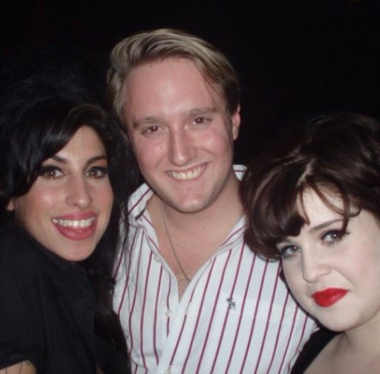 Dean Piper with Amy Winehouse and Kelly Osbourne