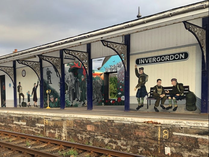 Family friendly: Invergordon station, north of Inverness in Scotland