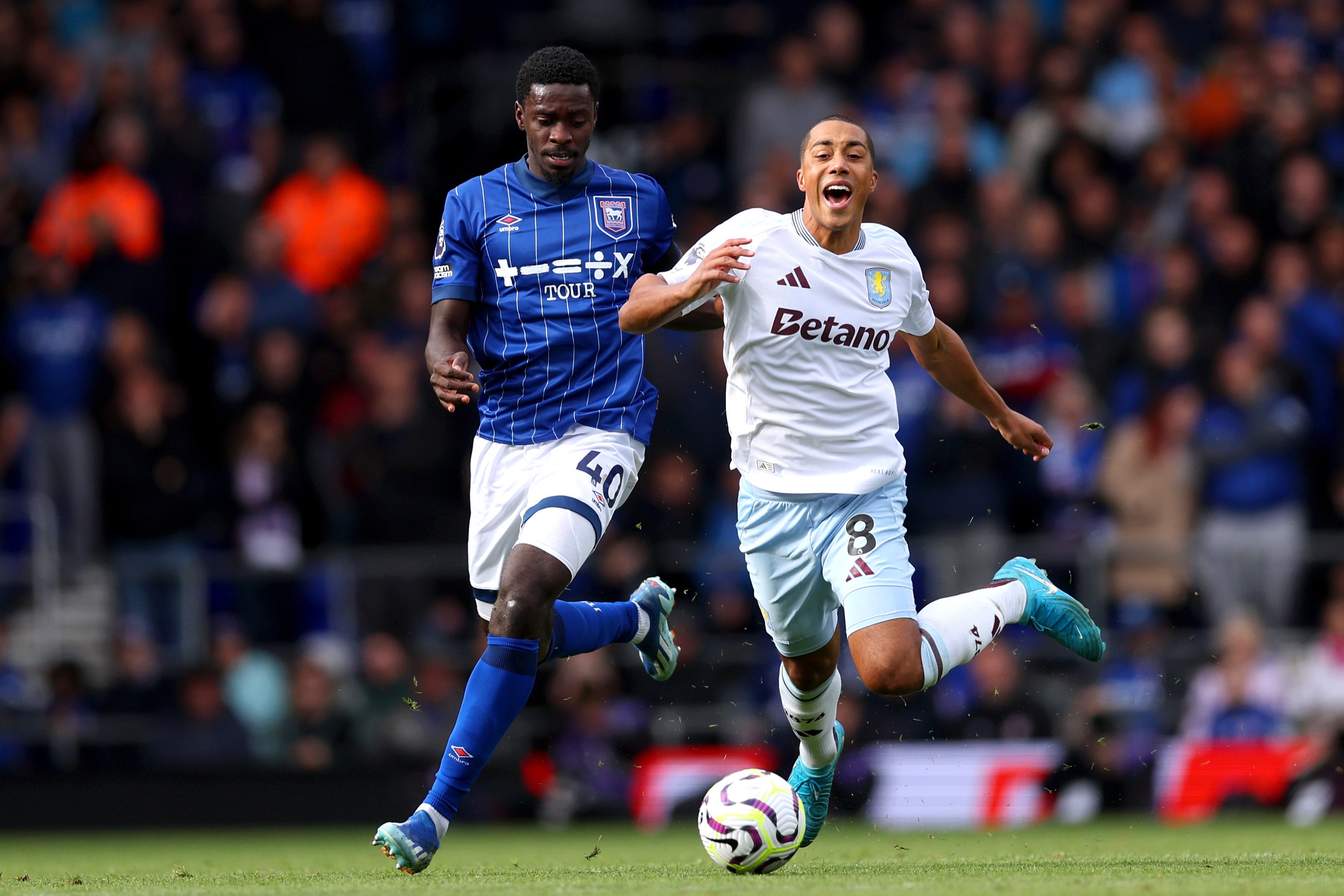 Axel Tuanzebe (left) joined Ipswich last summer