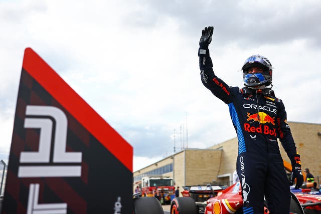 <p>Max Verstappen claimed pole for the sprint race in Austin </p>