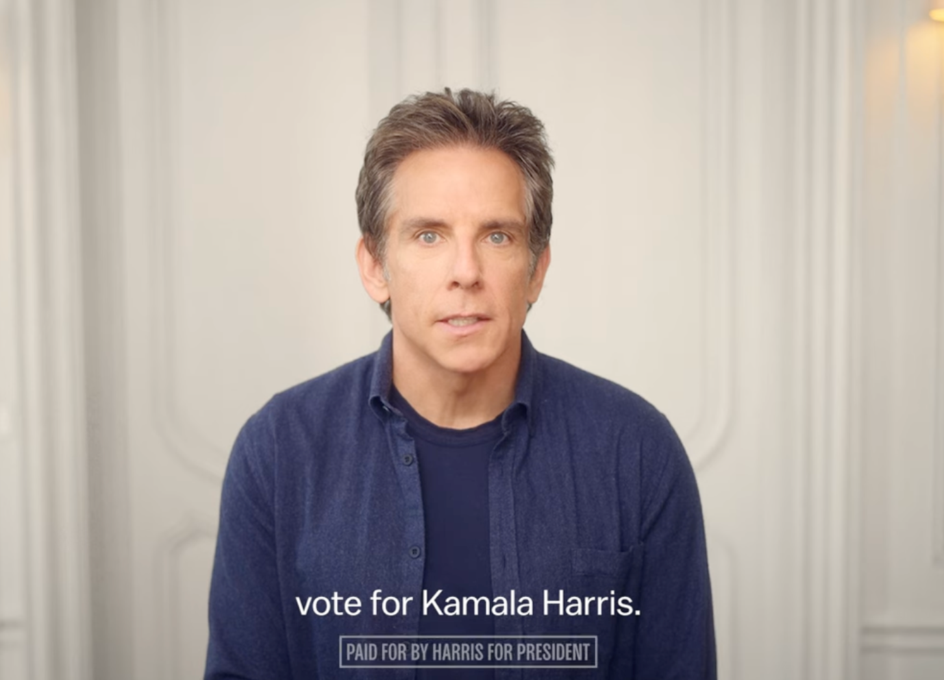 Ben Stiller stars in an ad for Harris that will be featured on sites typically popular with men