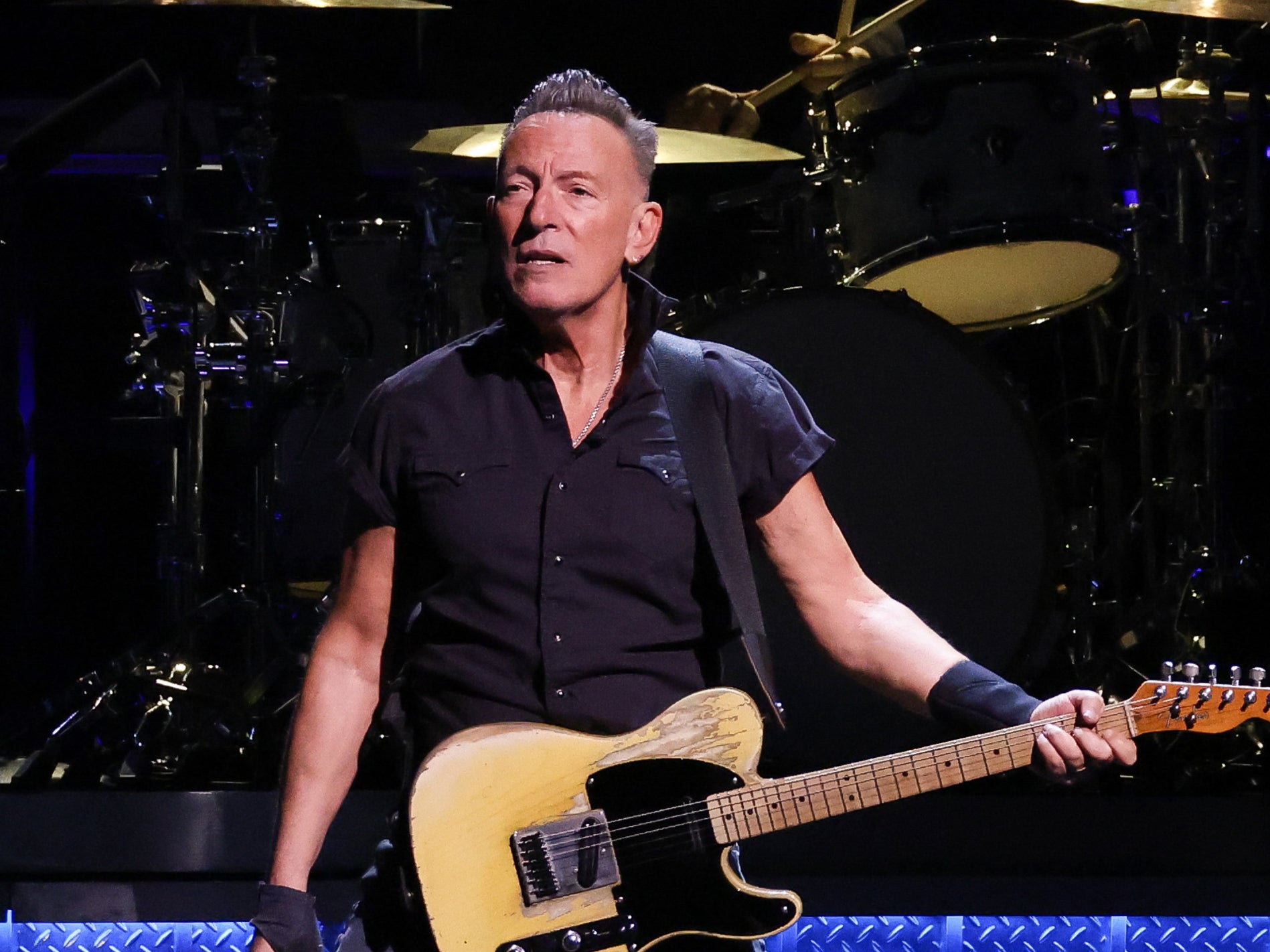 Brucre Springsteen has retained a toned physique well into his seventies