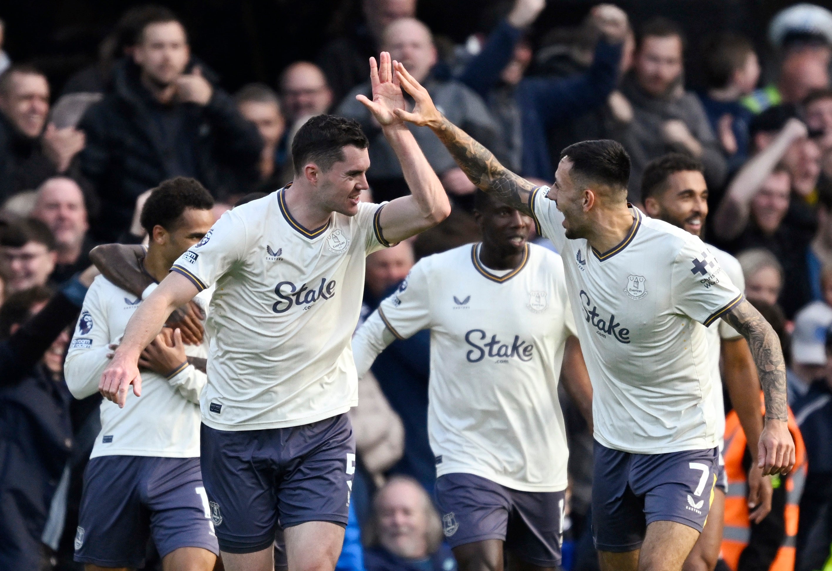 Everton triumphed away from home for the first time in the Premier League this season