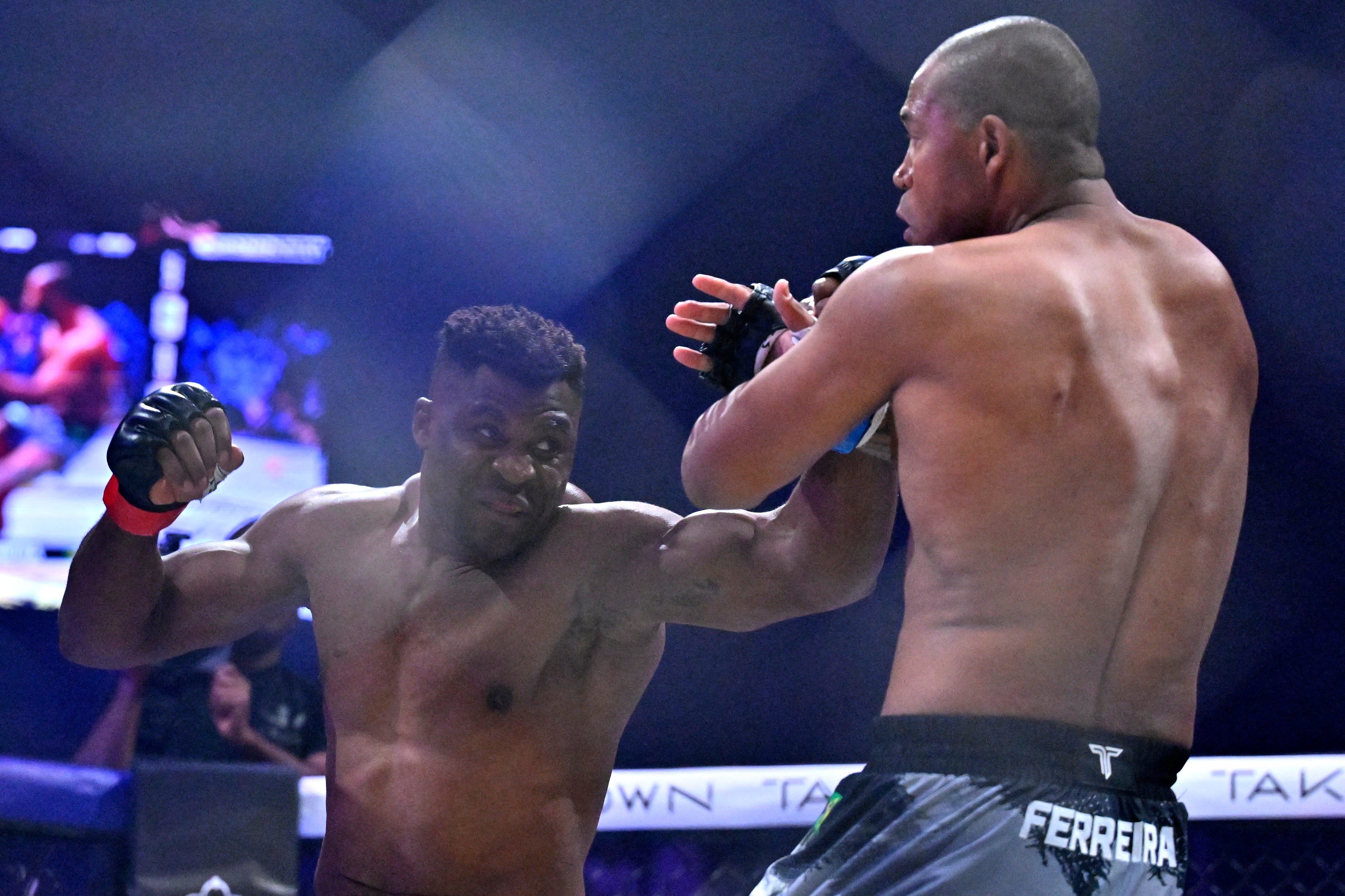 Francis Ngannou defeated Renan Ferreira in the first round of the PFL Super Fight in Saudi Arabia