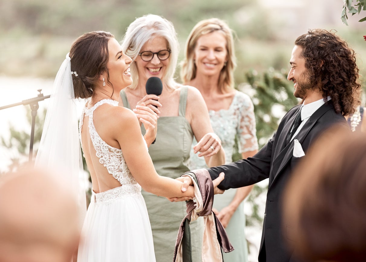 A mother sparked panic at her son’s wedding by inviting his ex-girlfriend.