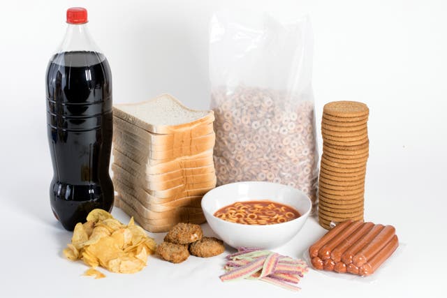 <p>An illustration of ultra-processed foods</p>