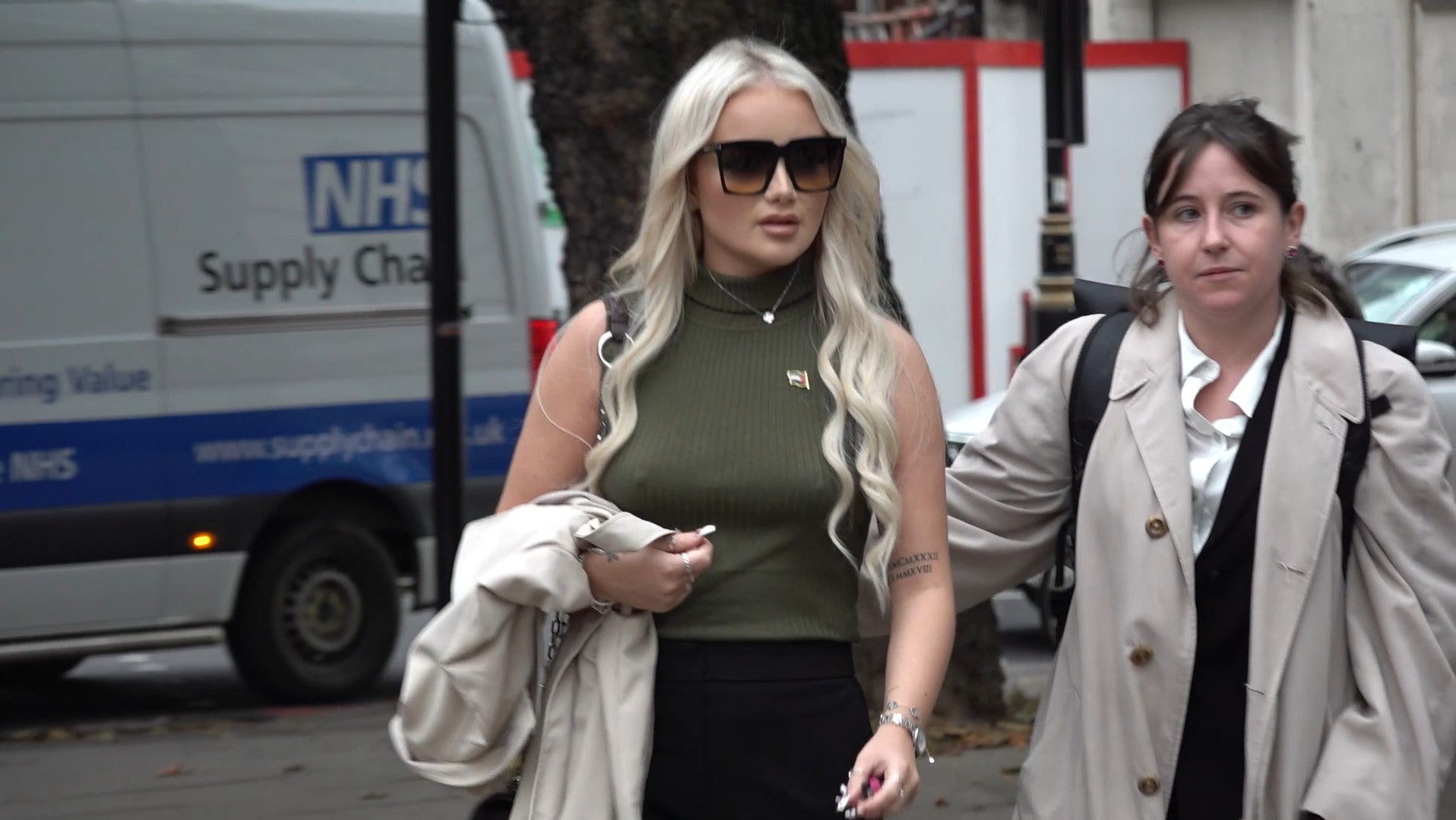 Victoria Thomas Bowen, 25, arriving at Westminster Magistrates’ Court in central London on Monday