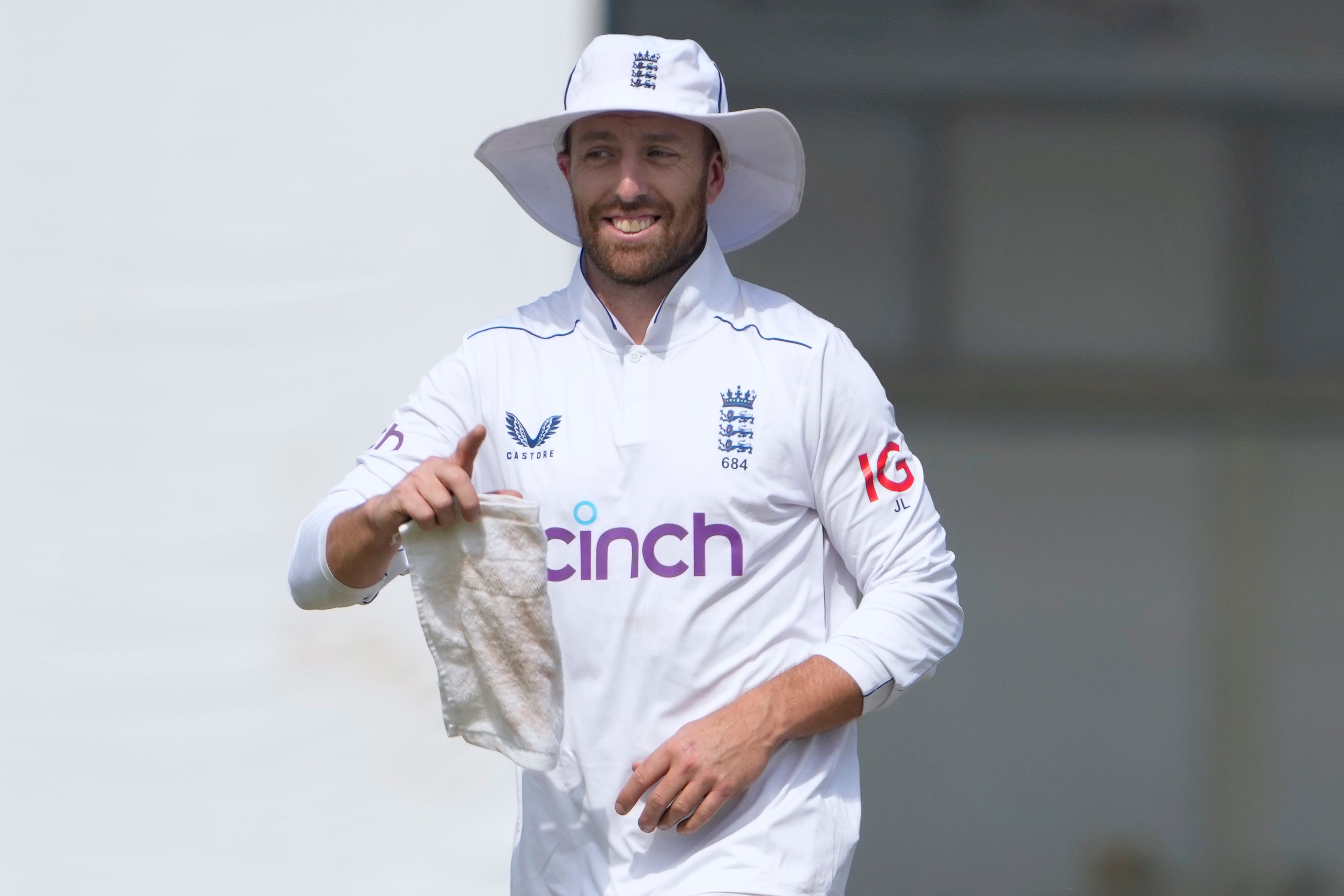 Jack Leach has impressed in Pakistan (K.M. Chaudary/AP)