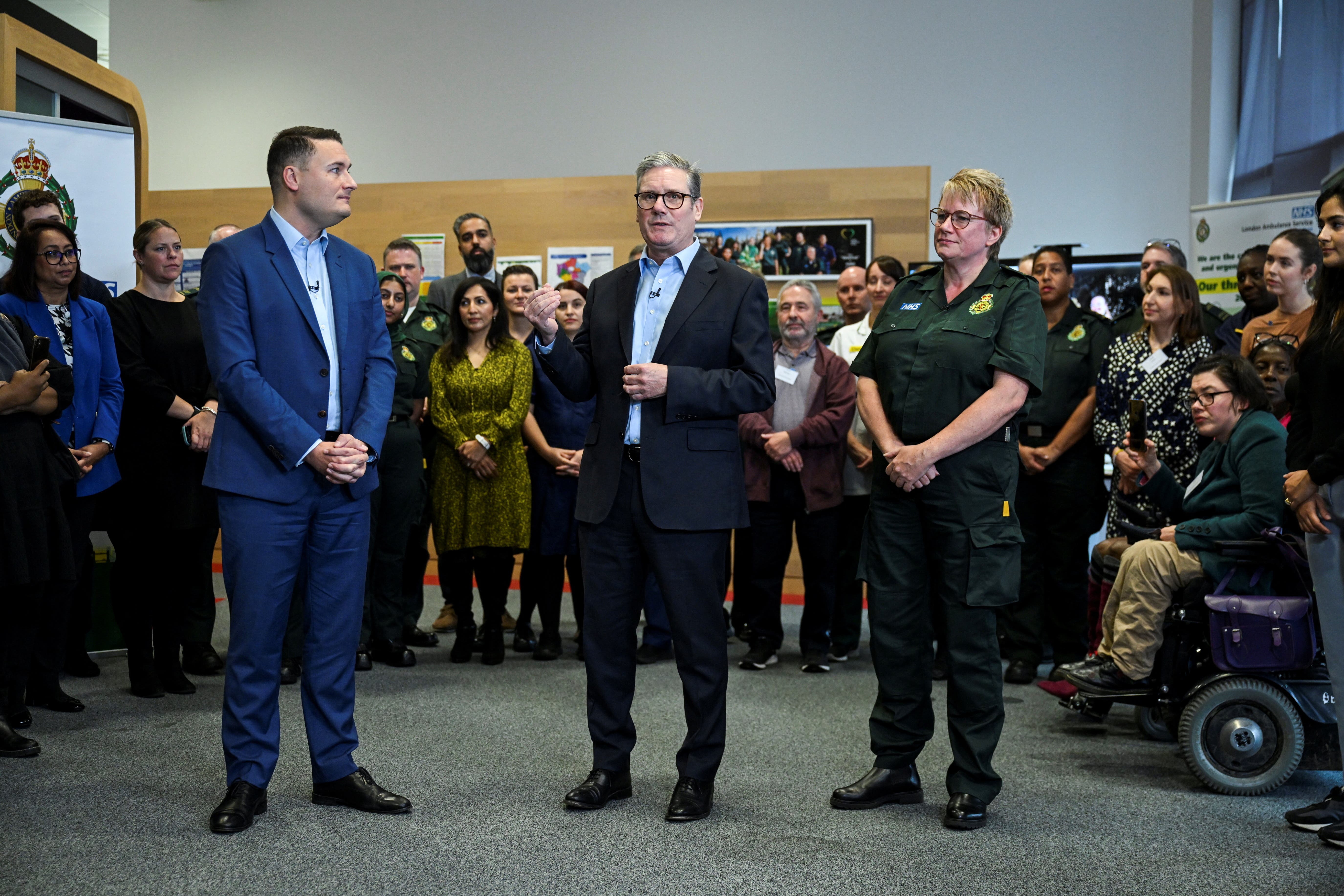 Prime Minister Sir Keir Starmer and Health Secretary Wes Streeting have launched a ‘national conversation’ about the future of the NHS (PA)