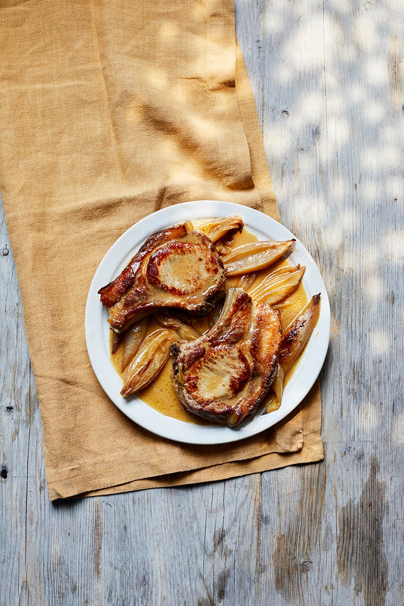 Don’t be scared of getting the pan super hot for these pork chops