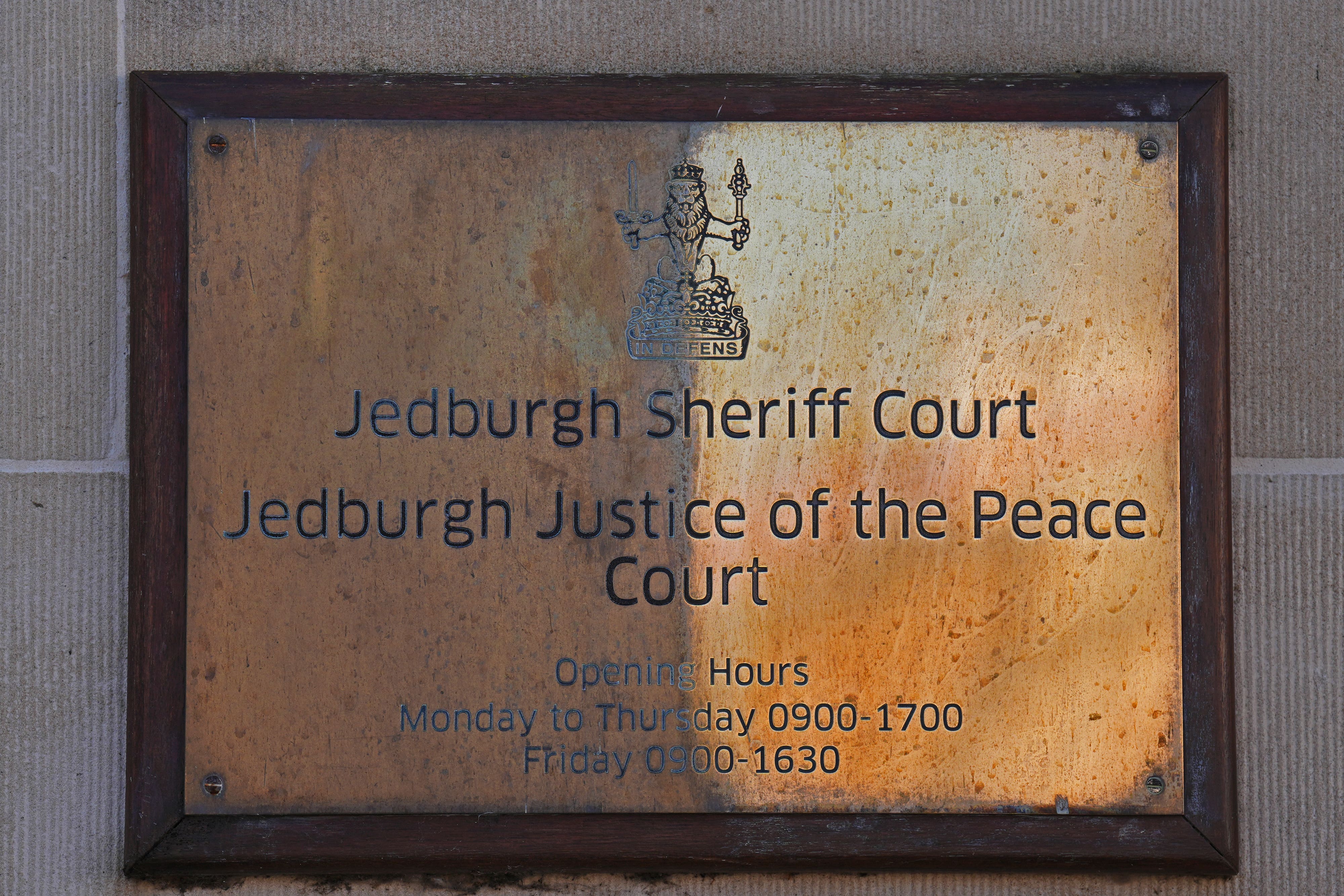 Stuart Hogg did not appear at Jedburgh Sheriff Court (Andrew Milligan/PA)