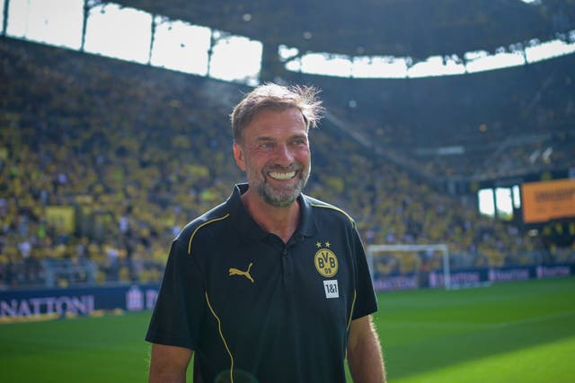 <p>Jurgen Klopp at Borussia Dortmund’s Signal Iduna Park in September </p>