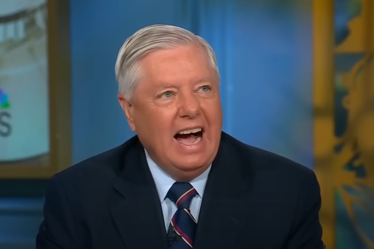 Lindsey Graham appears on Meet the Press and got angry when part of a book was read to him