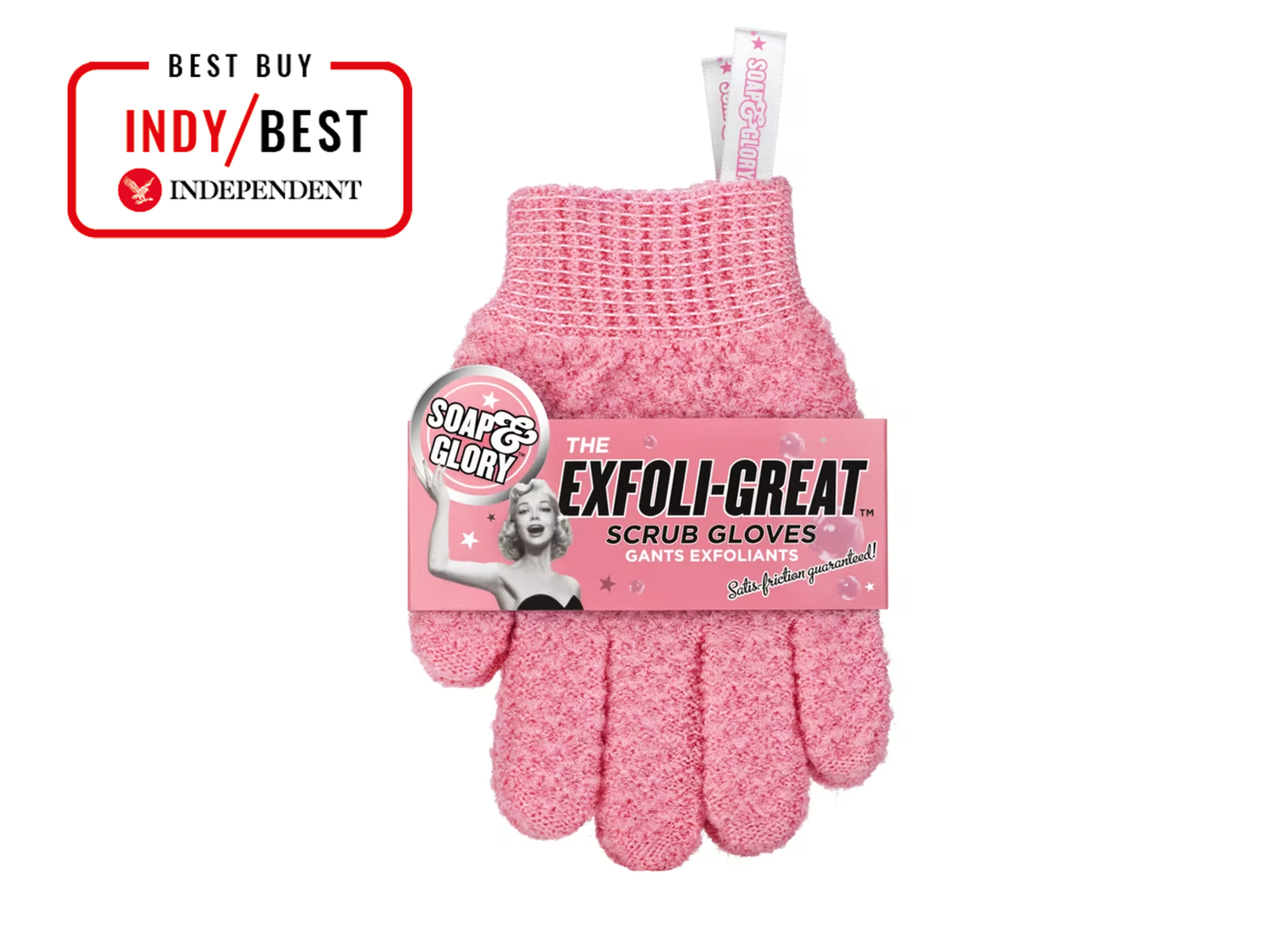 Best exfoliating gloves IndyBest review Soap & Glory exfoliating scrub gloves