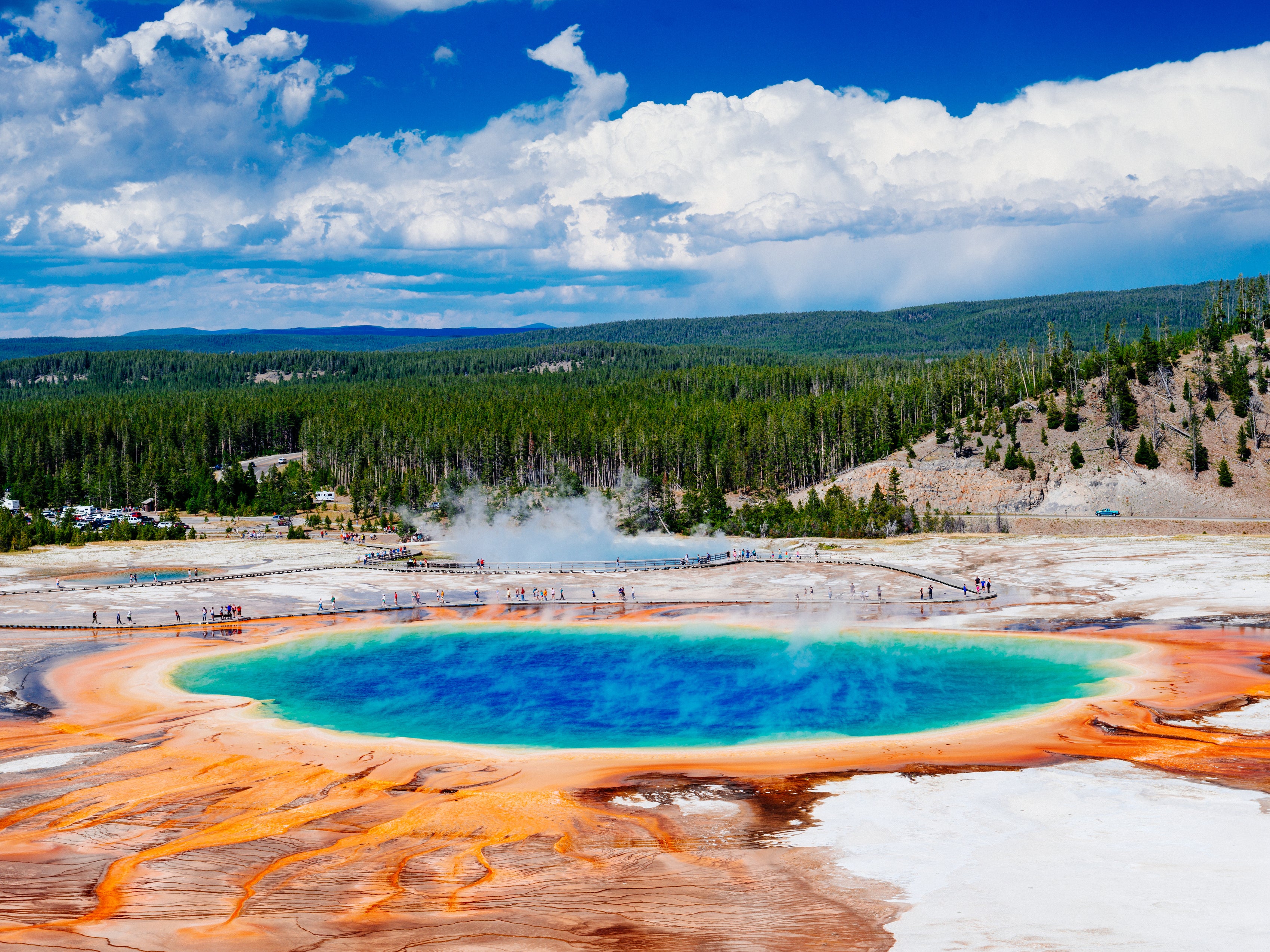 Hot topic: the Grand Prismatic Spring in Wyoming