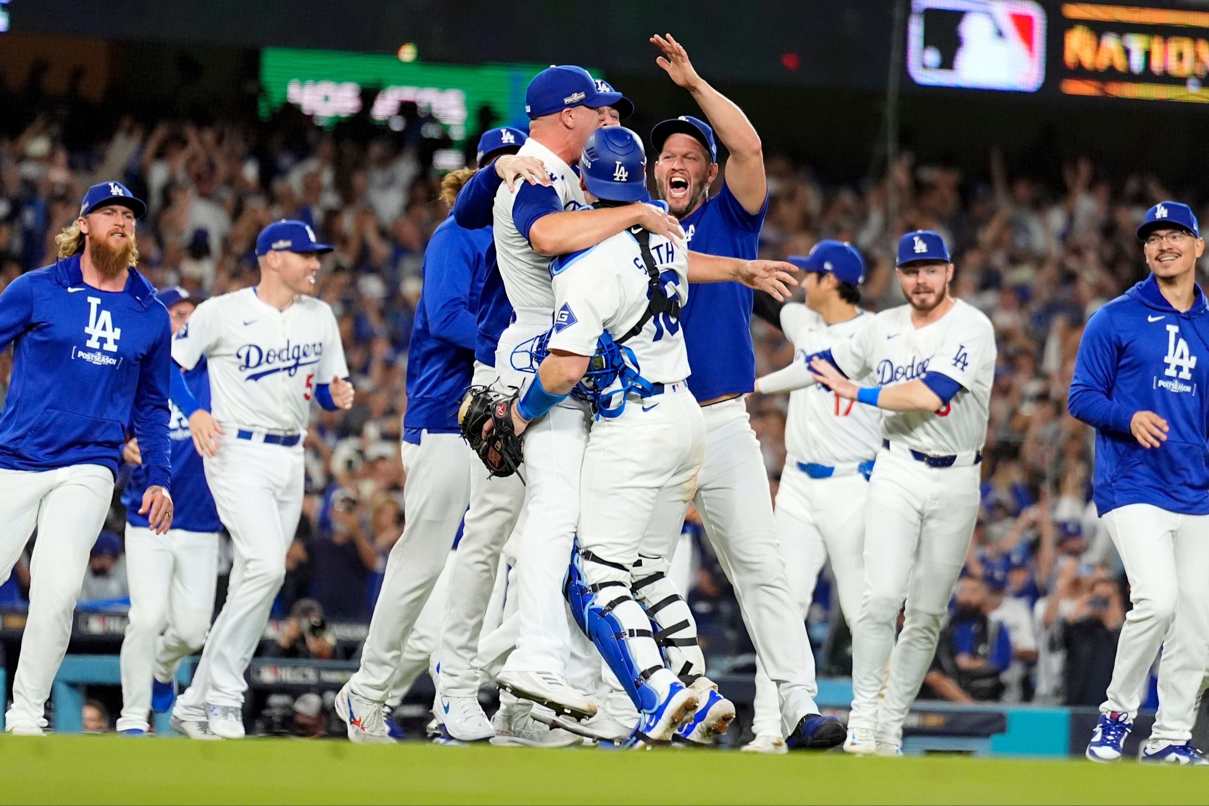 The LA Dodgers advanced to the World Series by beating the New York Mets