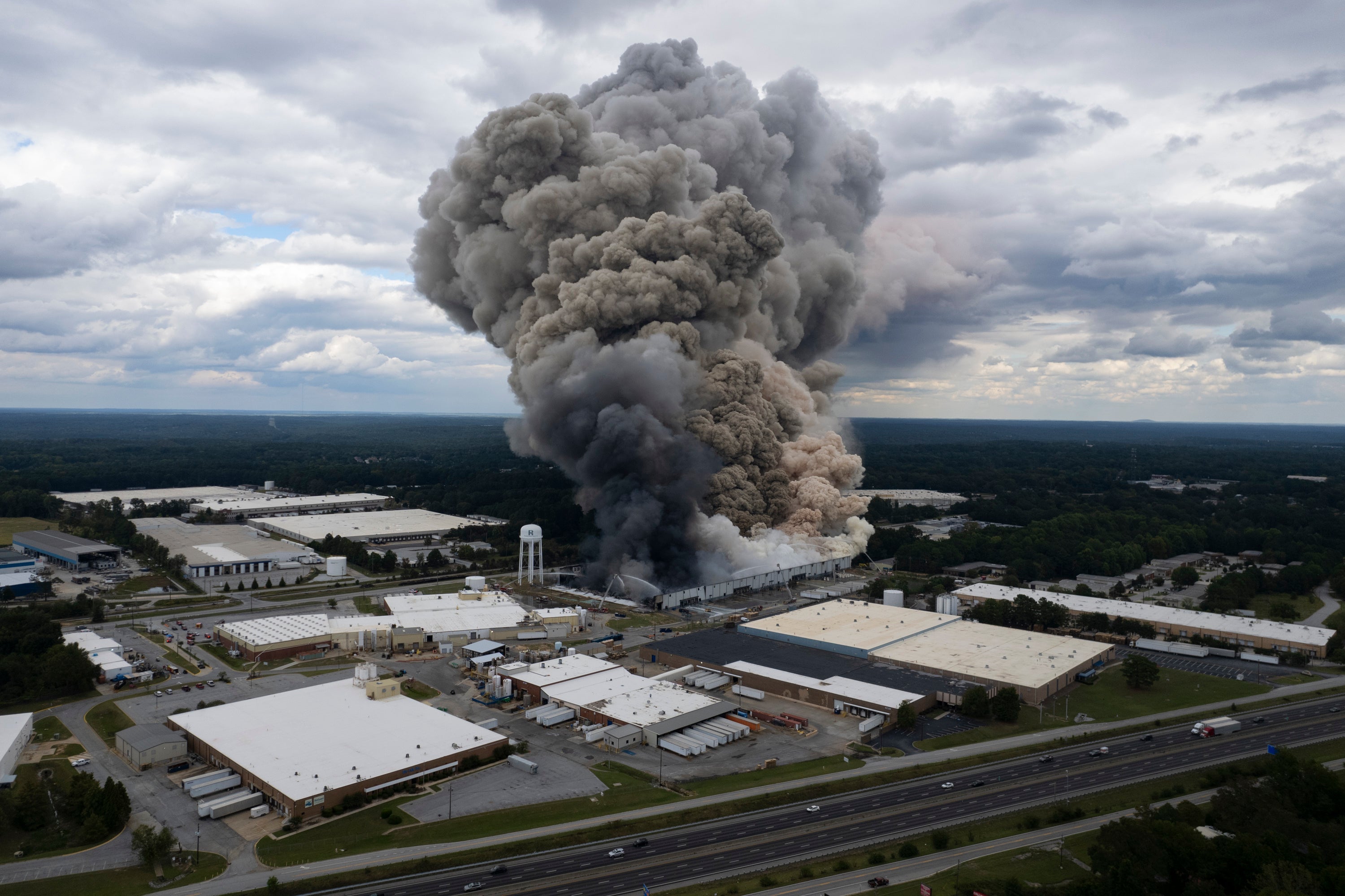 Chemical Plant Fire