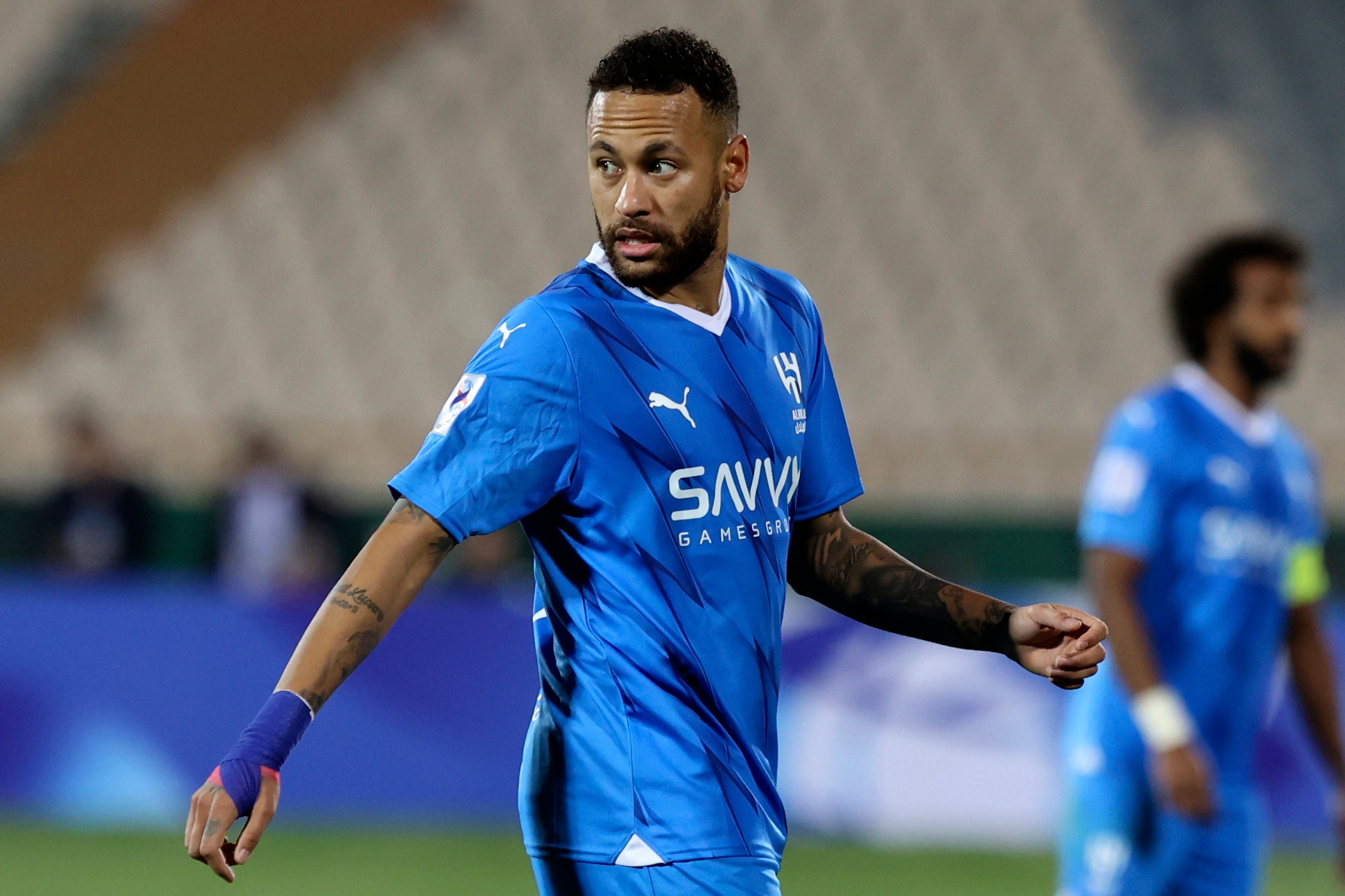 Neymar has featured sparingly for Al Hilal