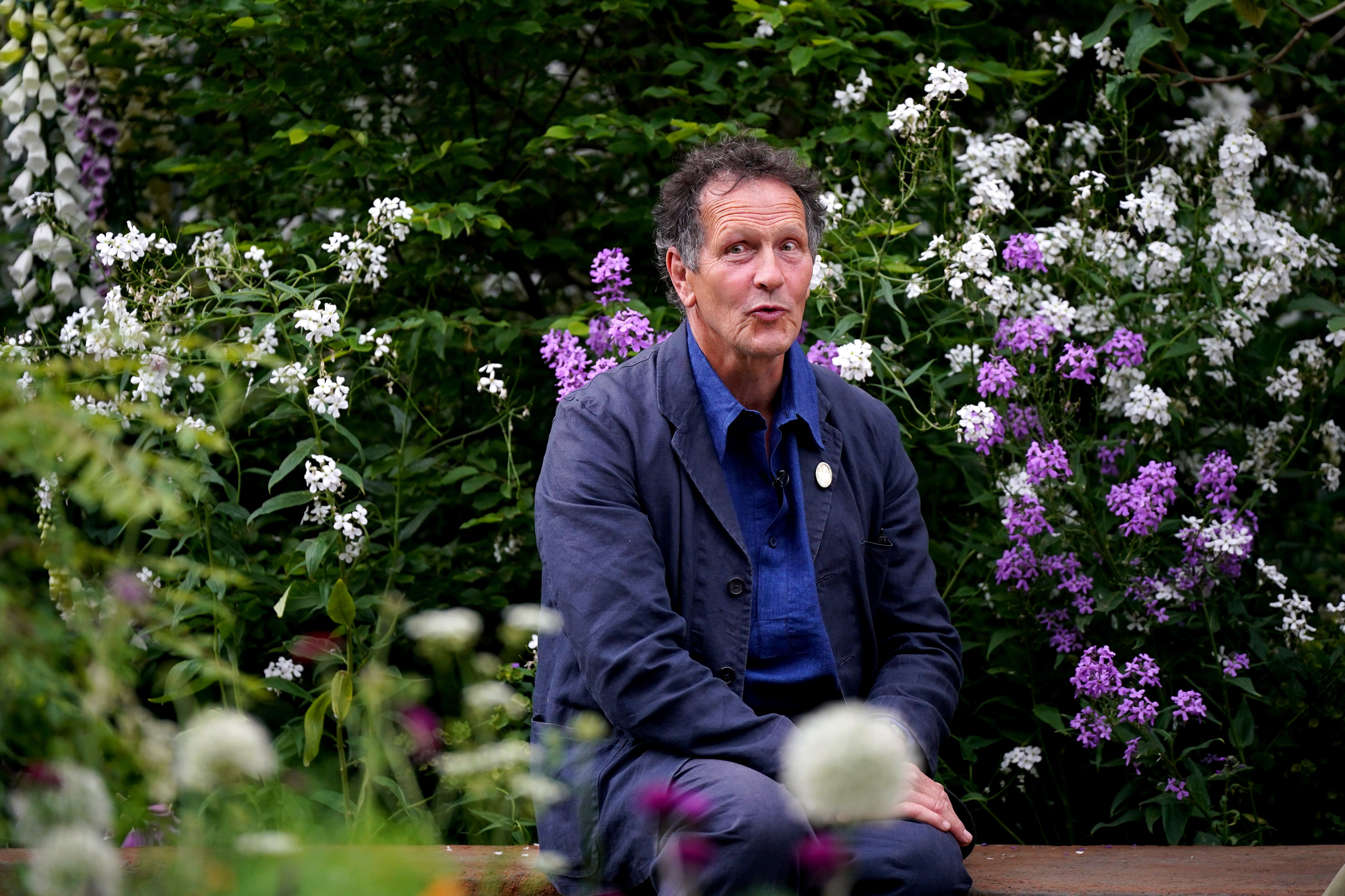 Monty Don has teamed up with the RHS and is bringing his love of dogs to his Chelsea Flower Show garden (Yui Mok/PA)