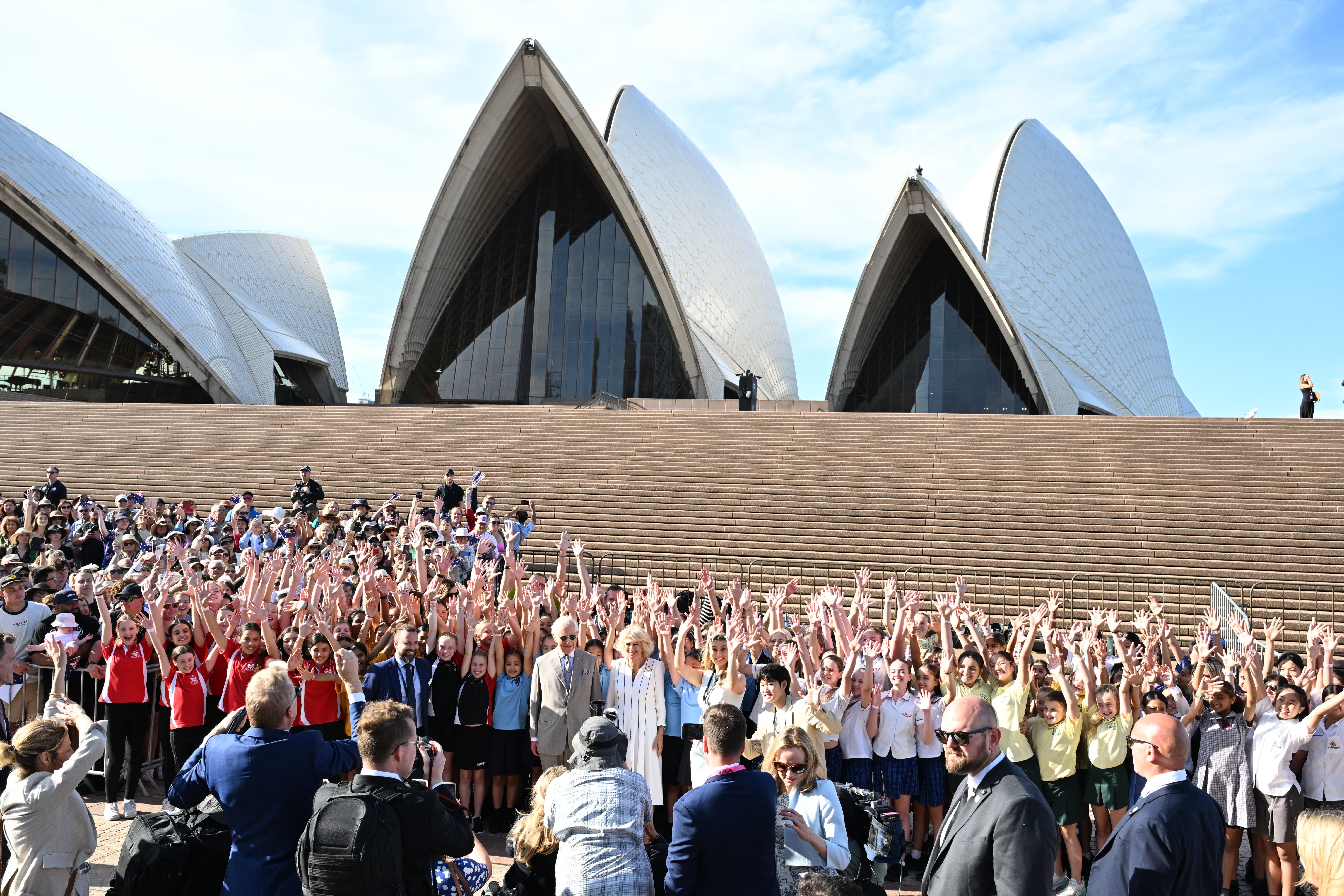 The royal appearance at the Syndey Opera House in honour of its 50th anniversary was not without incident.