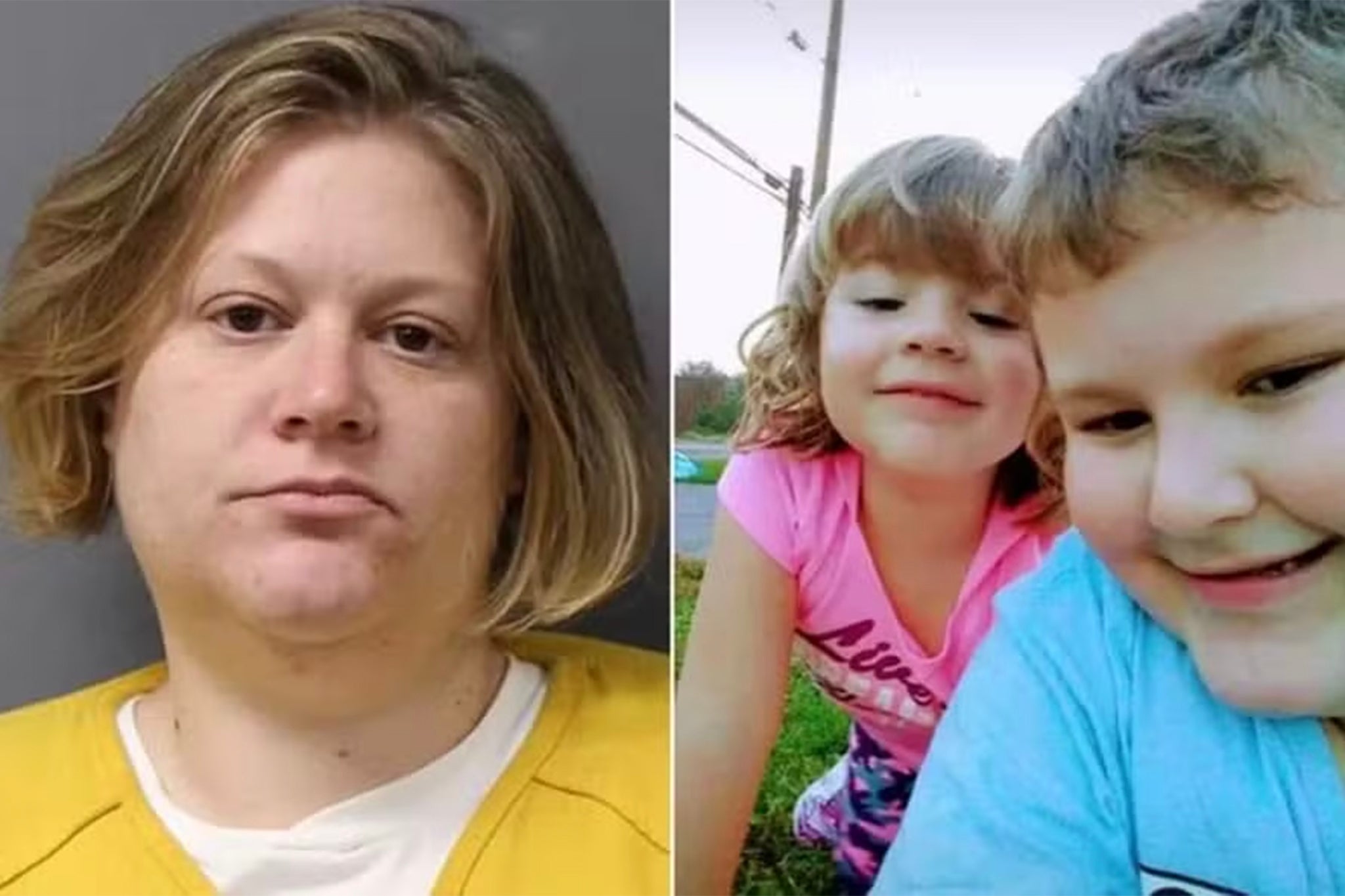 Lisa Snyder, 41, (left) was sentenced for the murders of her kids Brinley (center) and Conner (right)