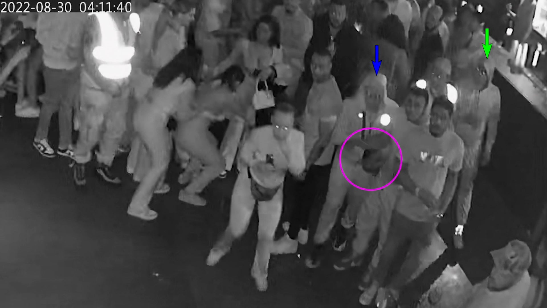 CCTV footage of Chris Kaba who allegedly opened fire with a gun inside a busy London nightclub