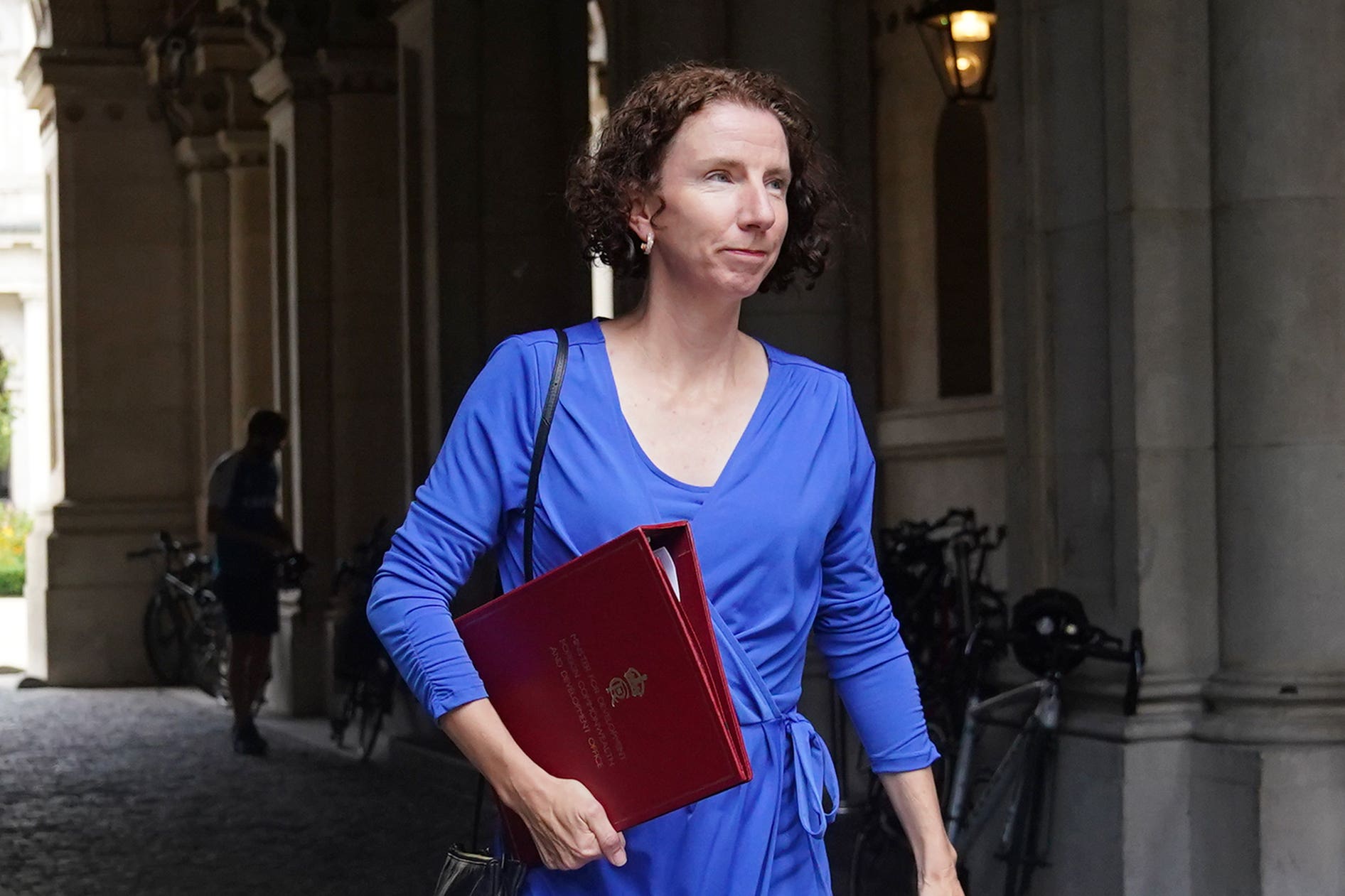 Anneliese Dodds arrives at Downing Street in central London (James Manning/PA)