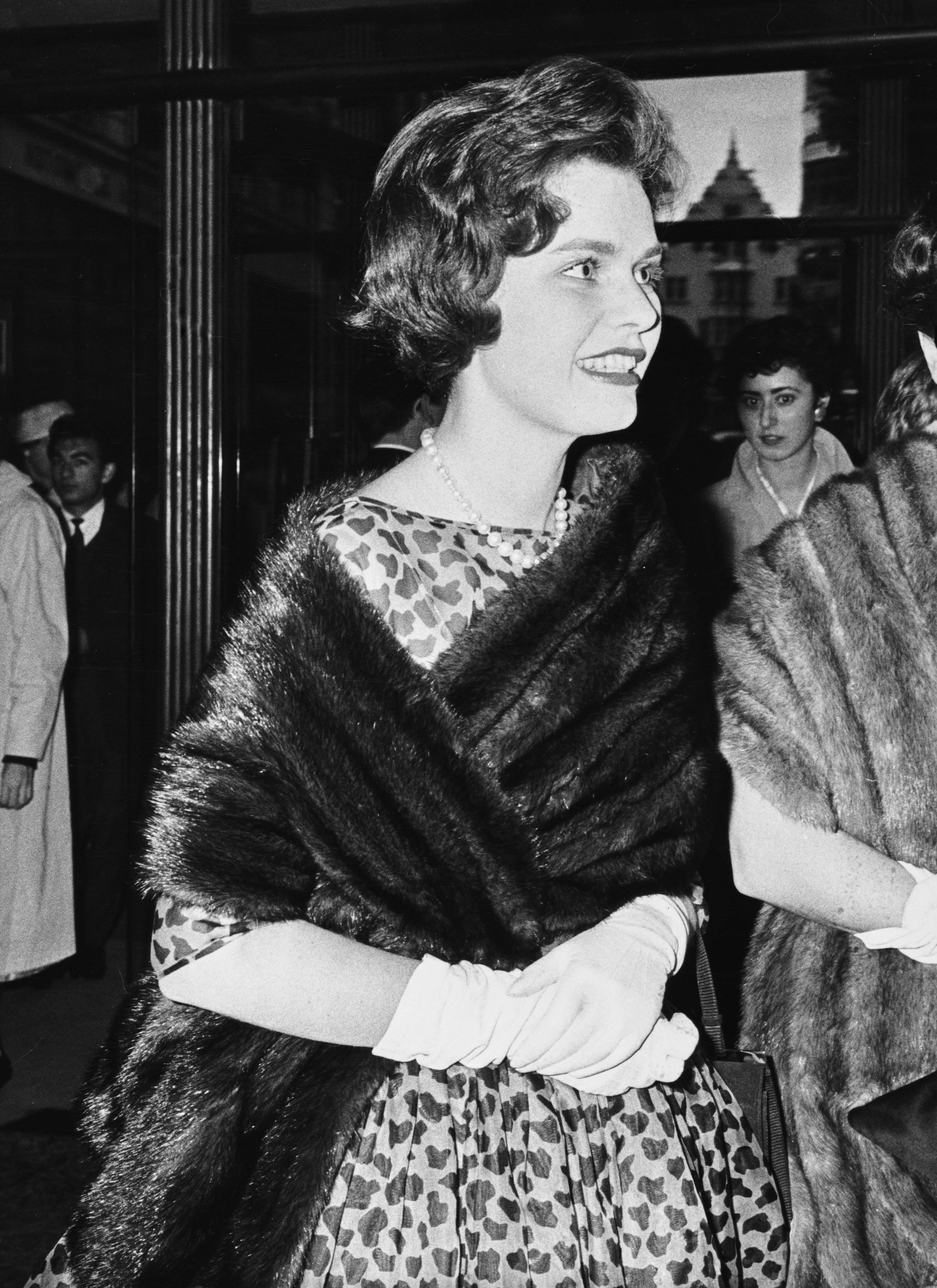 Frances attending Leicester Square Theatre in 1960