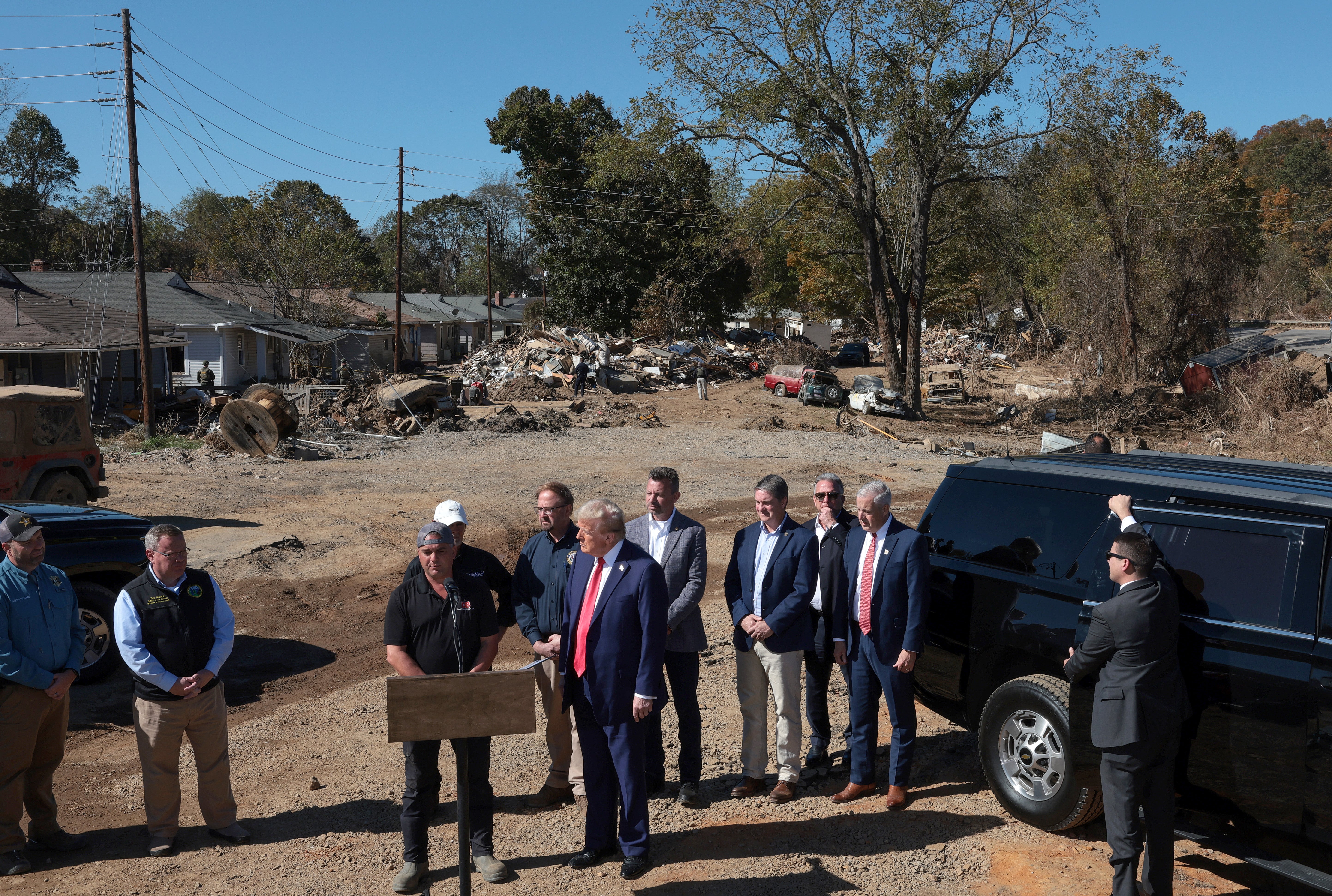 Residents in North Carolina have complained about the problems created by Donald Trump’s visit on October 21, such as dramatic traffic increases while he was in town