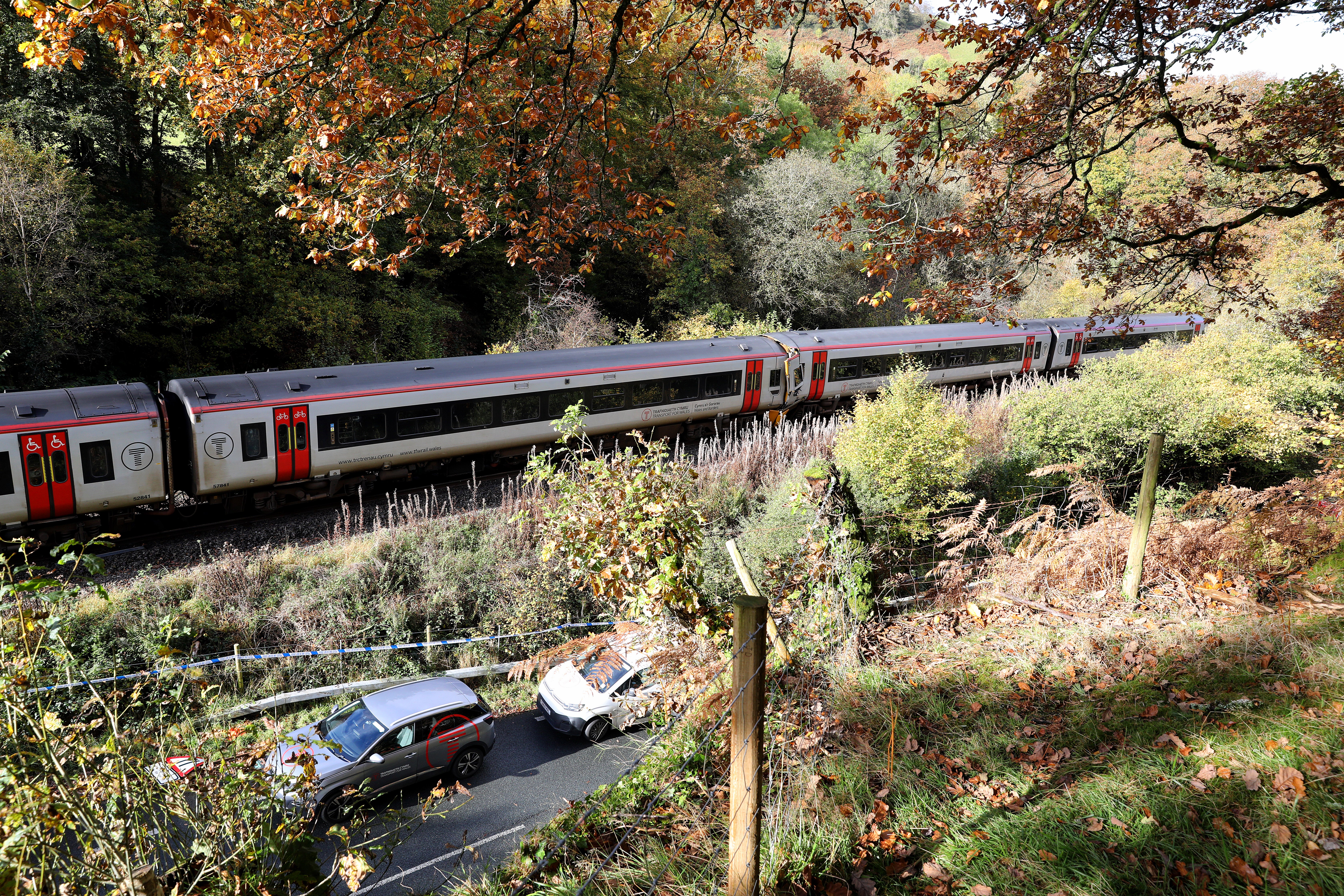 A passenger has died following the crash, British Transport Police said a further 15 people were taken to hospital following the collision near Llanbrynmair