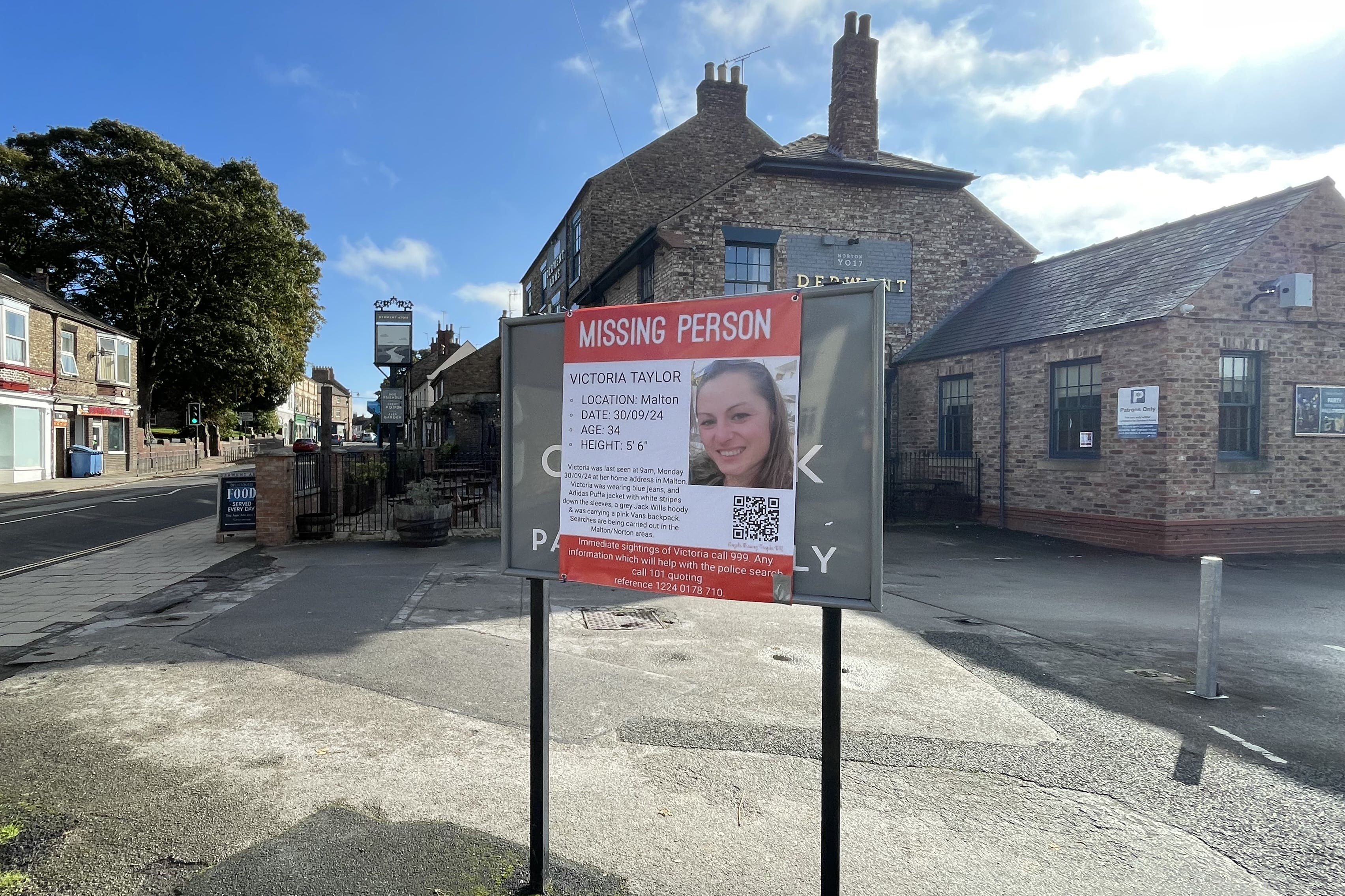 Victoria Taylor went missing from her home in Malton, North Yorkshire, on September 30 (Dave Higgens/PA)