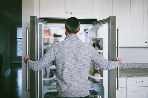 The man confronted his roommate, telling them they need to buy their own food