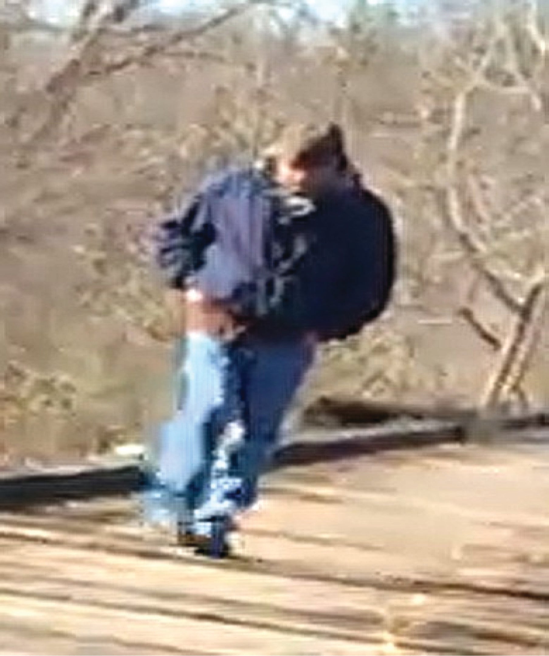 A jury hearing the Delphi murder case saw new footage of the infamous ‘bridge guy’ as they were given new evidence to consider in the case . A grainy image of a man who came known to be ‘Bridge Guy’ was taken from the video and released by Indiana State Police following the murders in an effort to track down the suspect