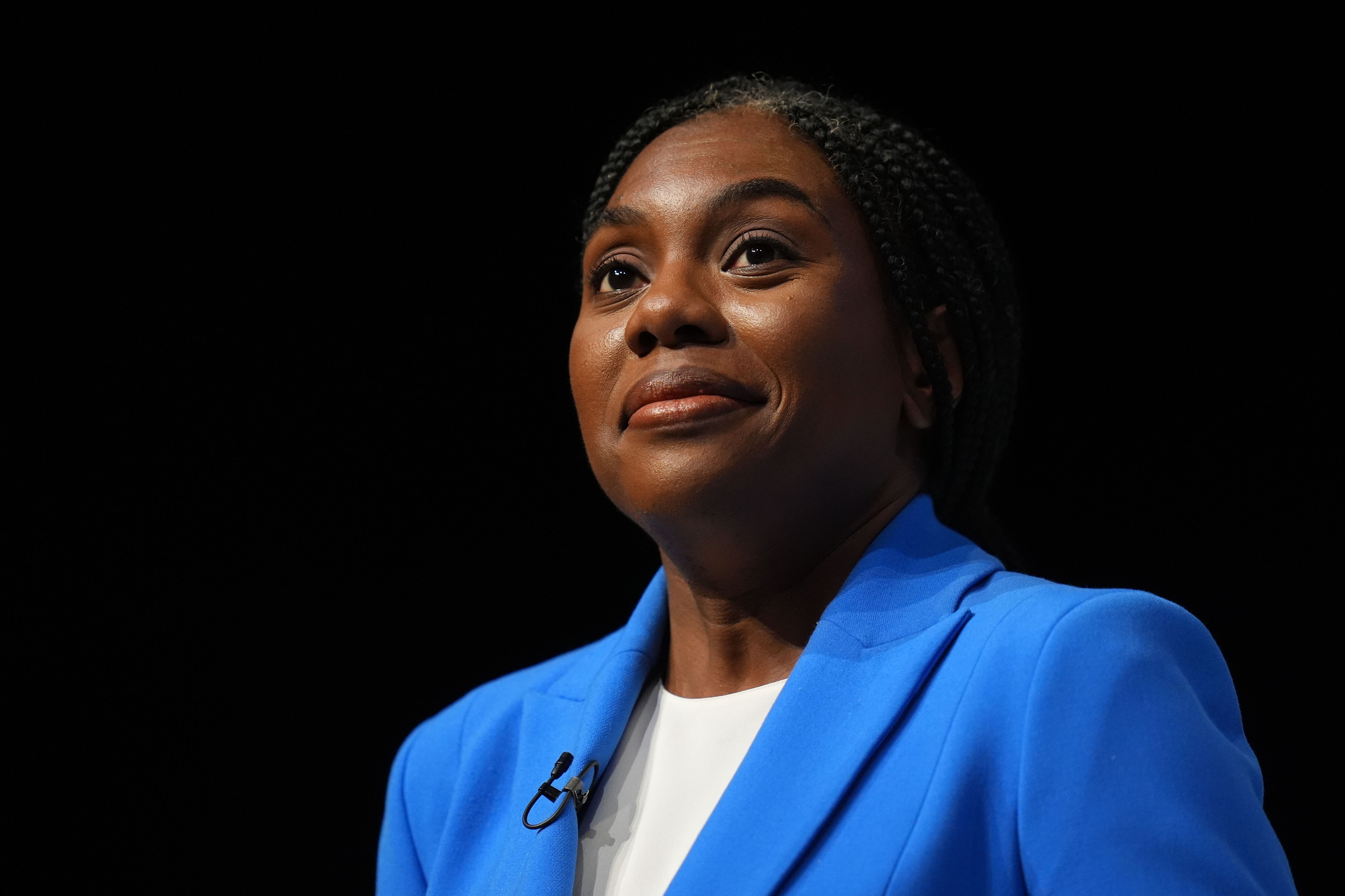 Kemi Badenoch is competing with Robert Jenrick for leadership of the Conservative Party (Jacob King/PA)