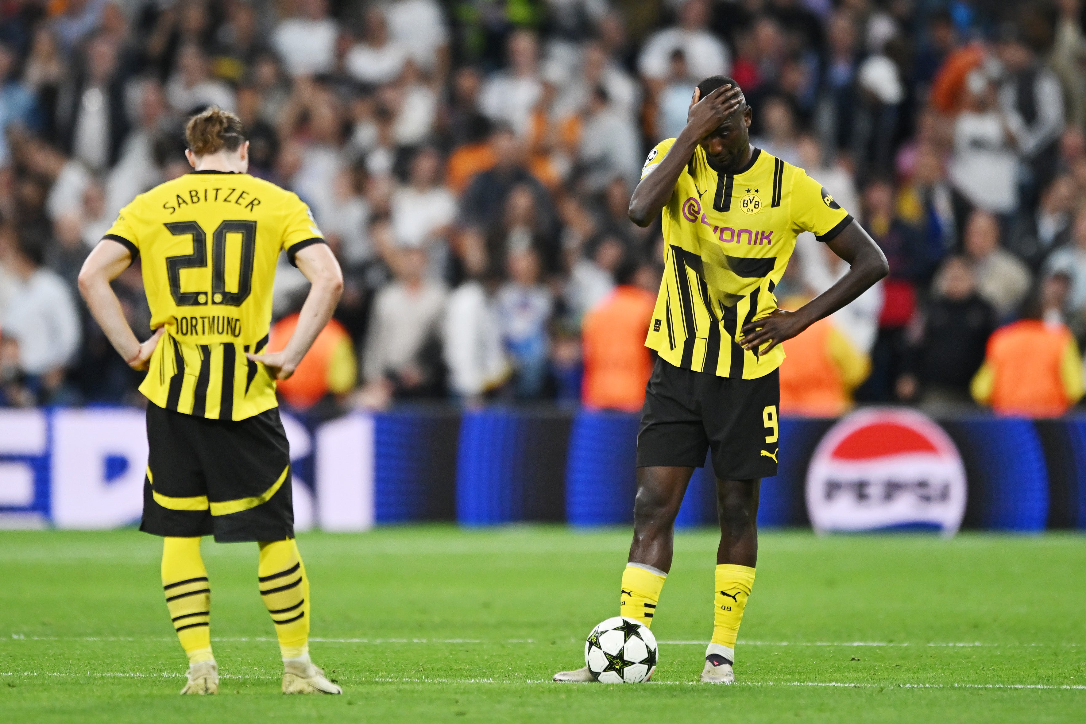 Dortmund blew a two-goal lead at the Bernabeu