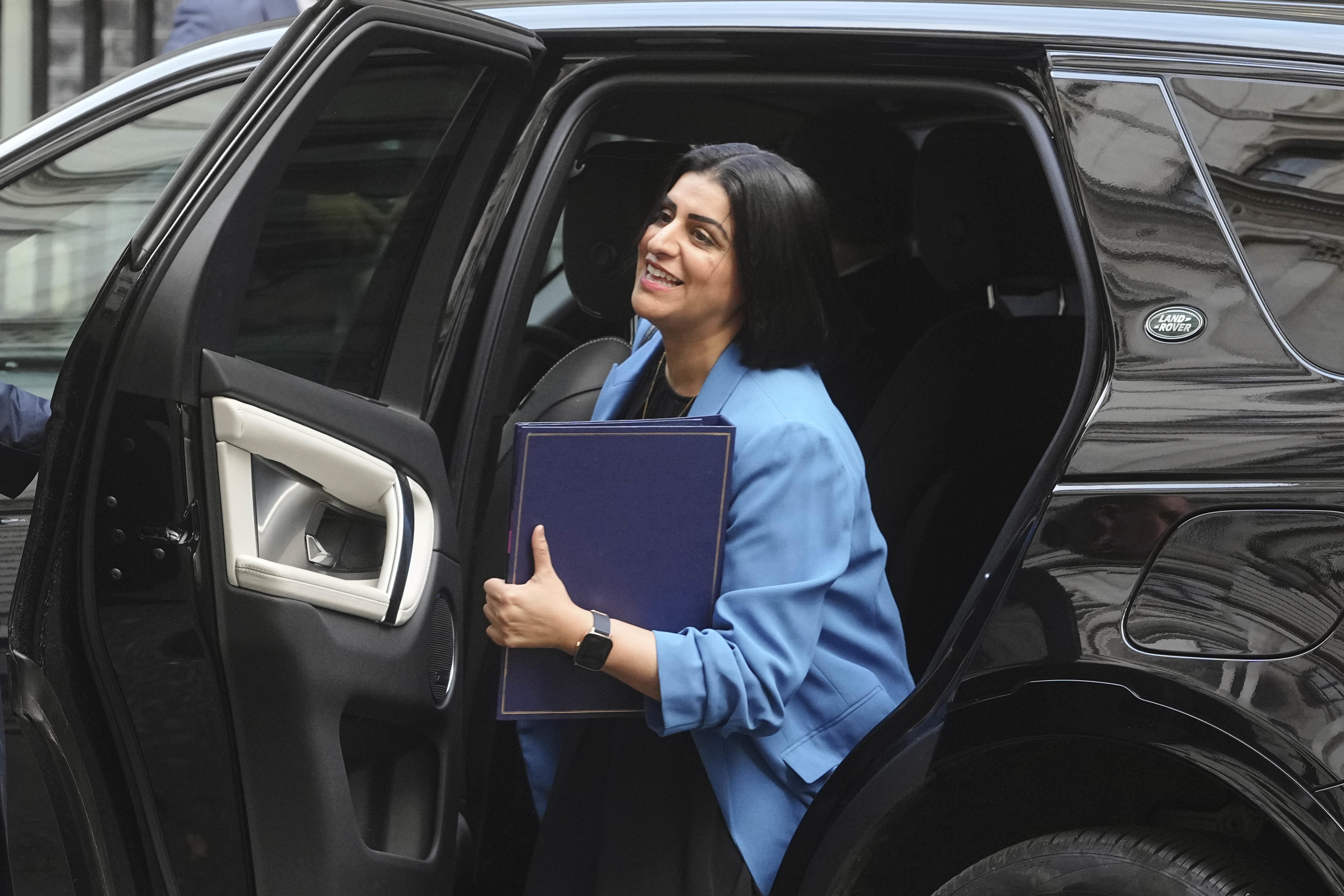 Justice Secretary Shabana Mahmood arrives in Downing Streer for a Cabinet meeting (Jeff Moore/PA)