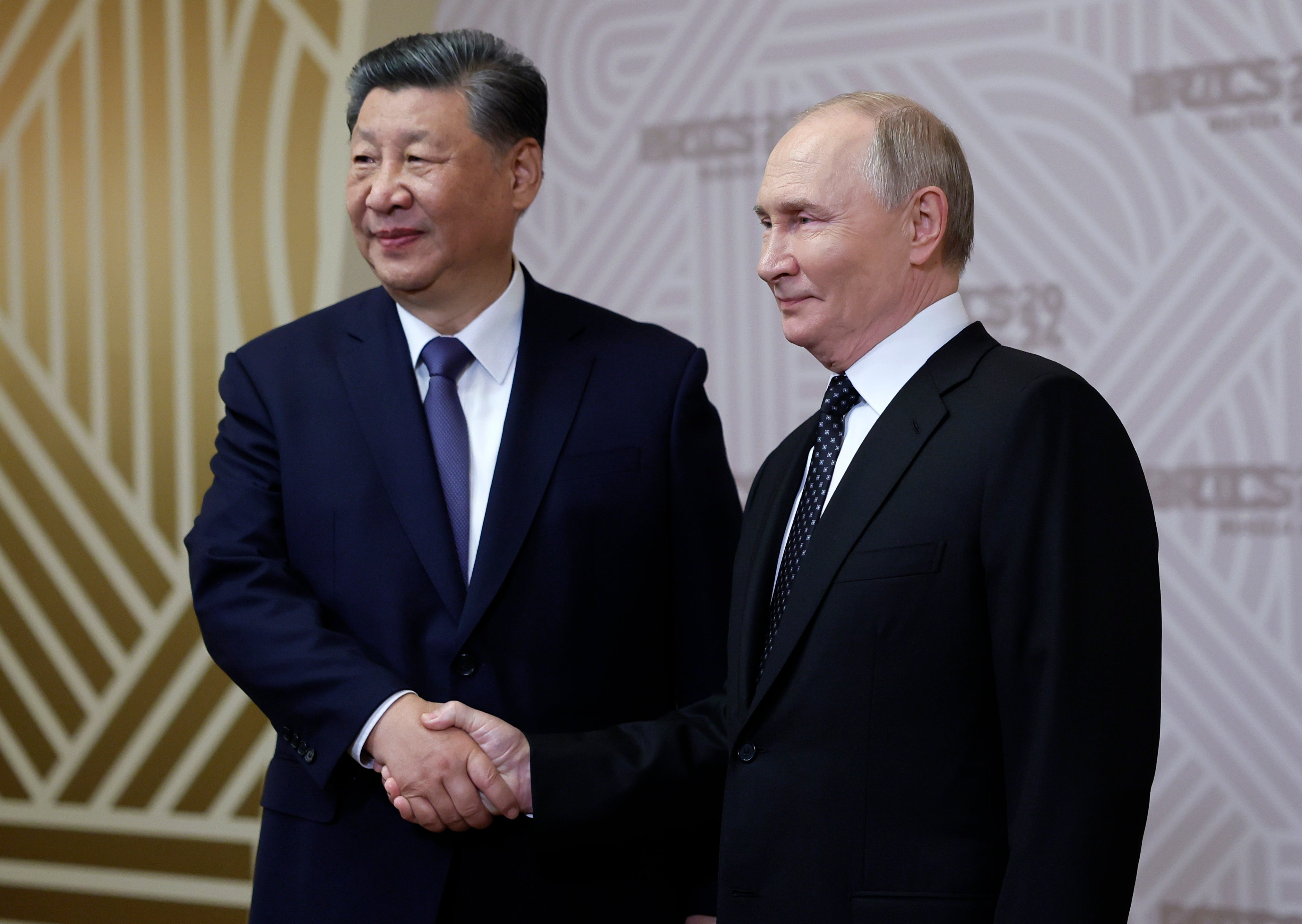 Xi Jinping and Vladimir Putin held a bilateral meeting on the sidelines of the Brics summit