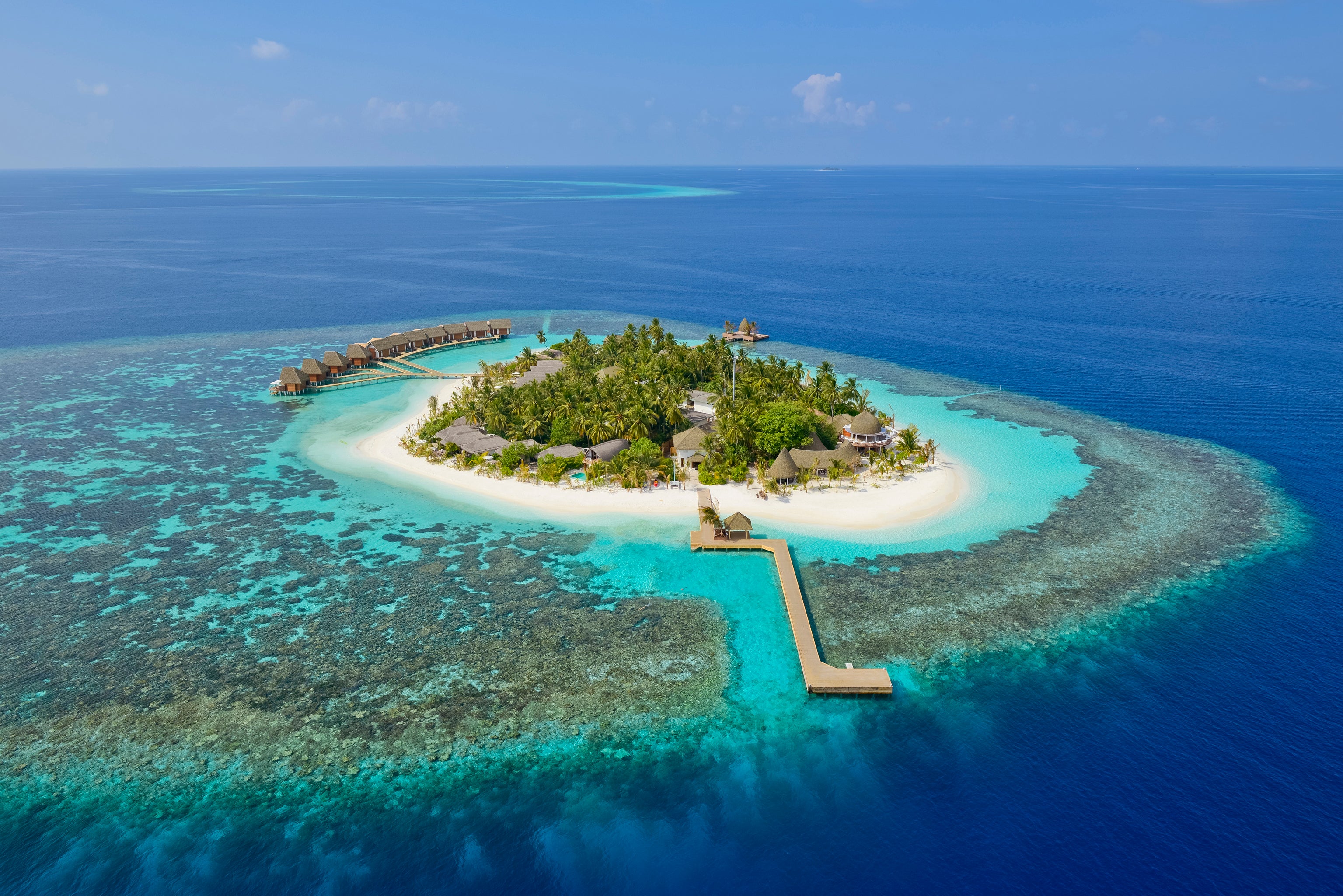 Aerial view of Kandolhu Maldives