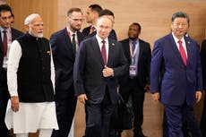 Modi and Xi hold first formal meeting in five years at Brics summit in Russia 