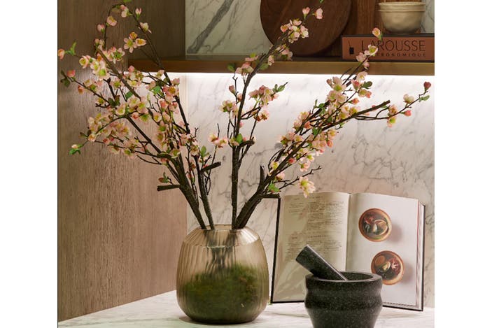 Laura Hammett Living pink plum blossom spray