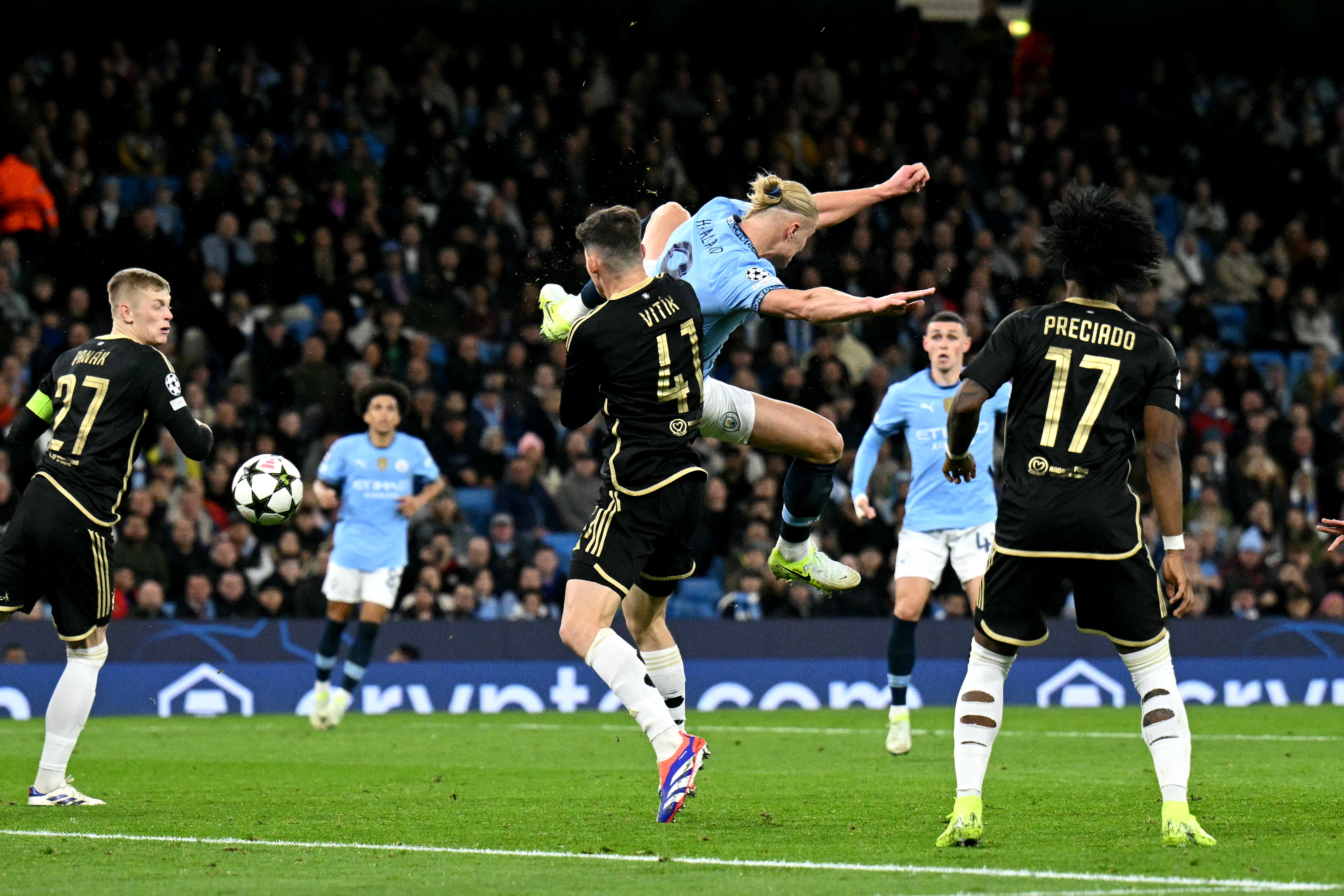 Erling Haaland scores Manchester City’s second goal