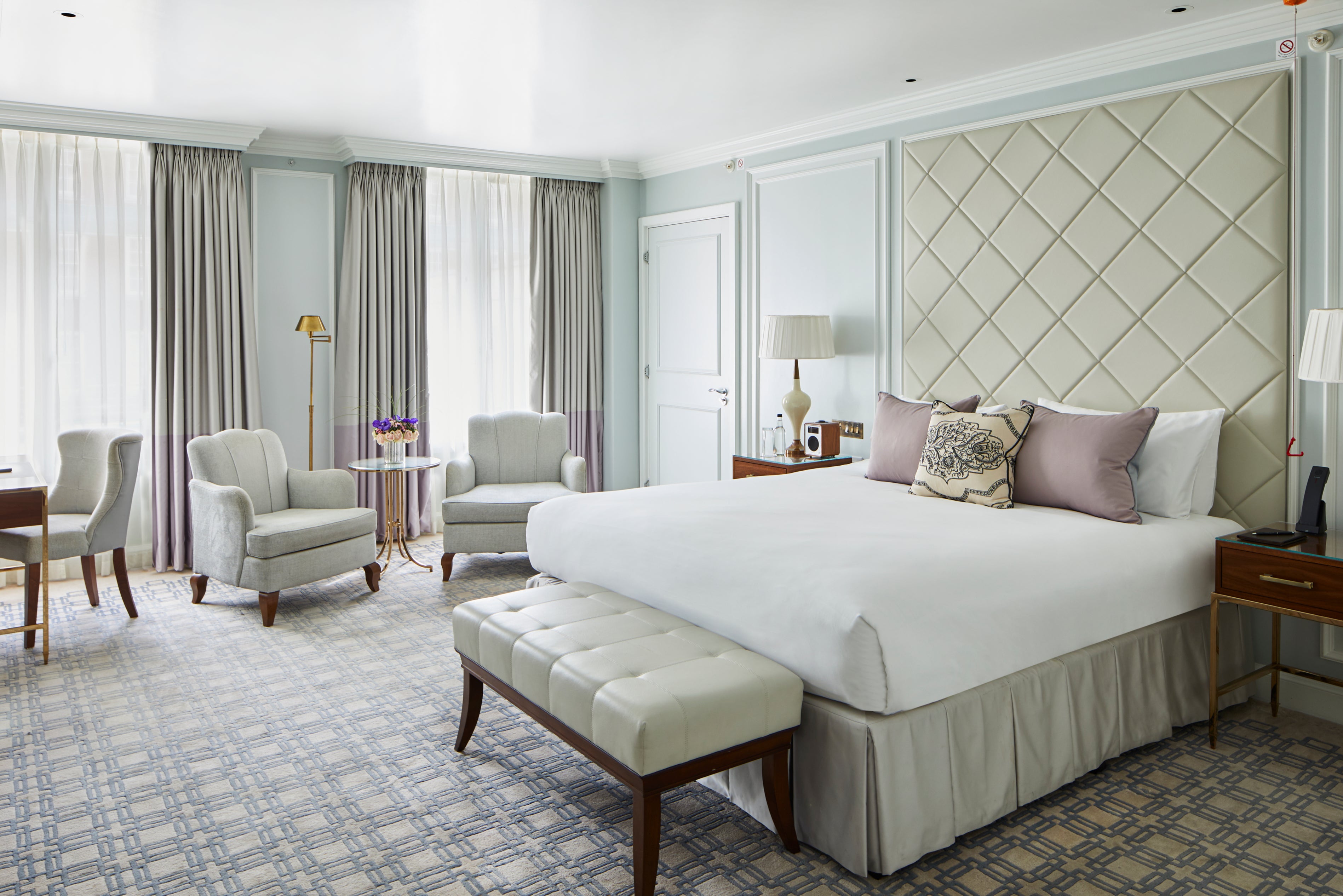 A soothing colour palette can be found in most of the rooms