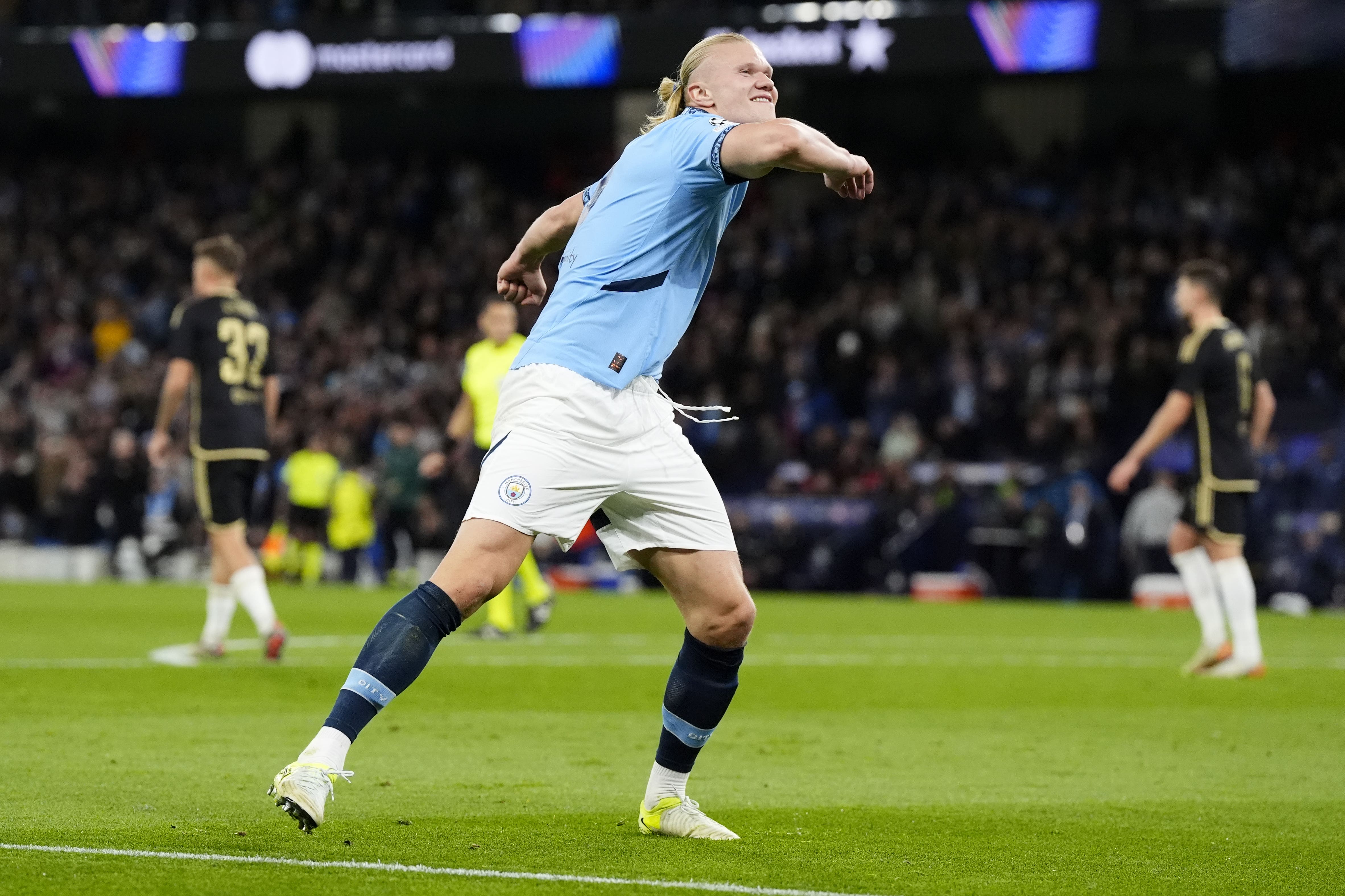 Erling Haaland produced another remarkable performance for Manchester City against Sparta Prague (Nick Potts/PA)