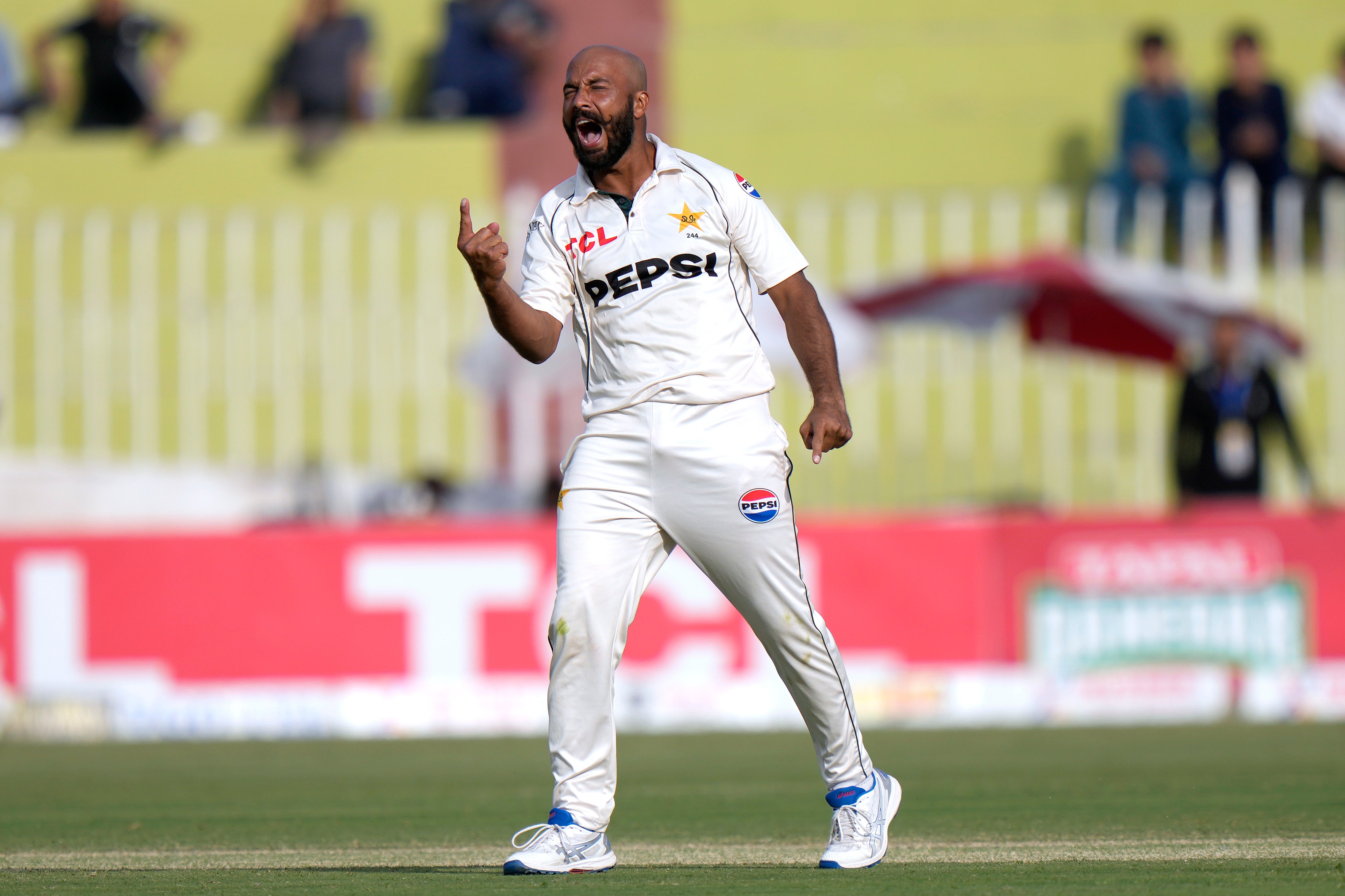 Sajid Khan took six wickets for Pakistan (Anjum Naveed/AP)